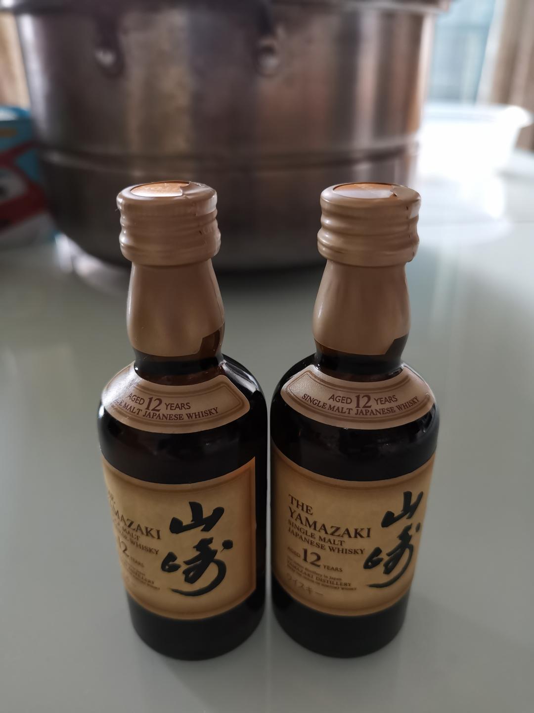 山崎12小酒版两支，50mlx2