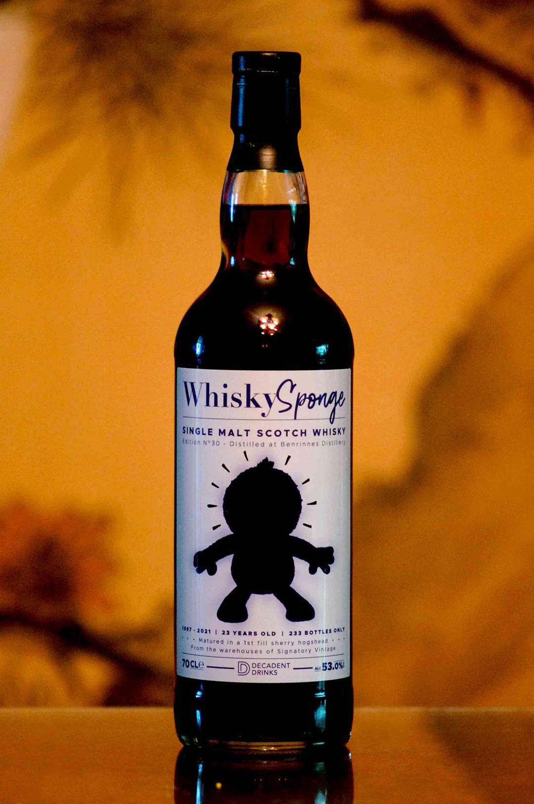 【🍫💊🍫重症患者药品！】1997 Whisky Sponge 威士忌海绵 NO.30 Benrinnes 巧克力黑洞 （珍贵初填雪莉桶，全球仅200余瓶）