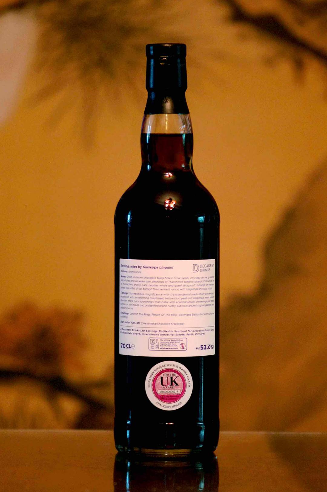 【🍫💊🍫重症患者药品！】1997 Whisky Sponge 威士忌海绵 NO.30 Benrinnes 巧克力黑洞 （珍贵初填雪莉桶，全球仅200余瓶）