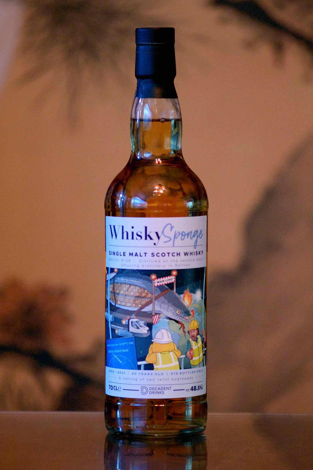 【💥🌍宇宙撞击后30年的产物！】 1990 Whisky Sponge 威士忌海绵 NO.28 Salmon Stillhouse Planets 行星撞地球 （Rothes大厂高龄作品，全球仅500余瓶）