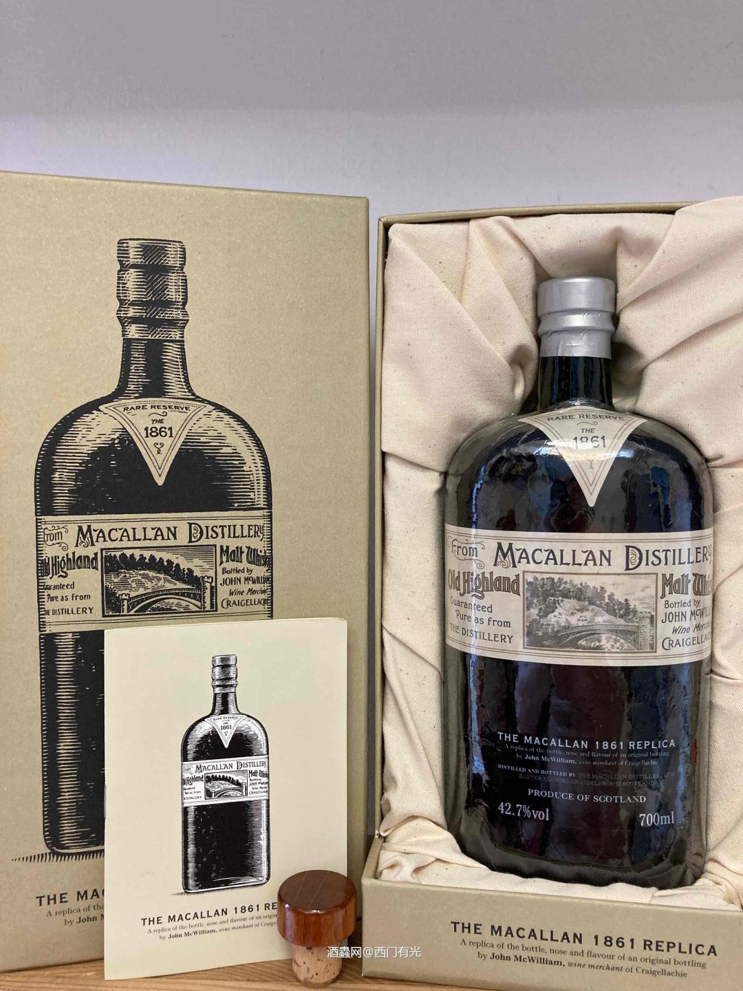 1861年复刻版经过手工密封，使用全新的标签，延续了原版的手…