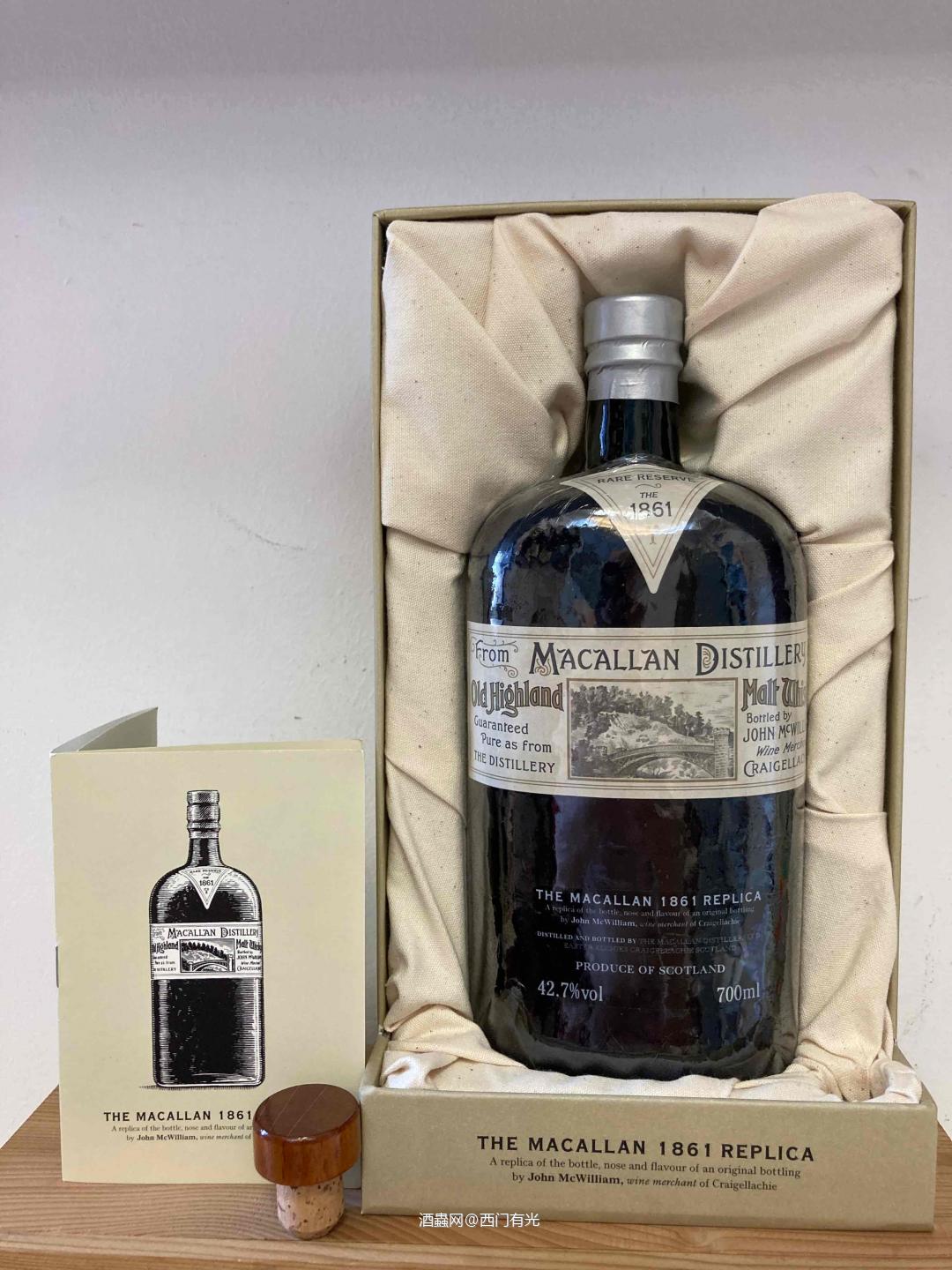 1861年复刻版经过手工密封，使用全新的标签，延续了原版的手…