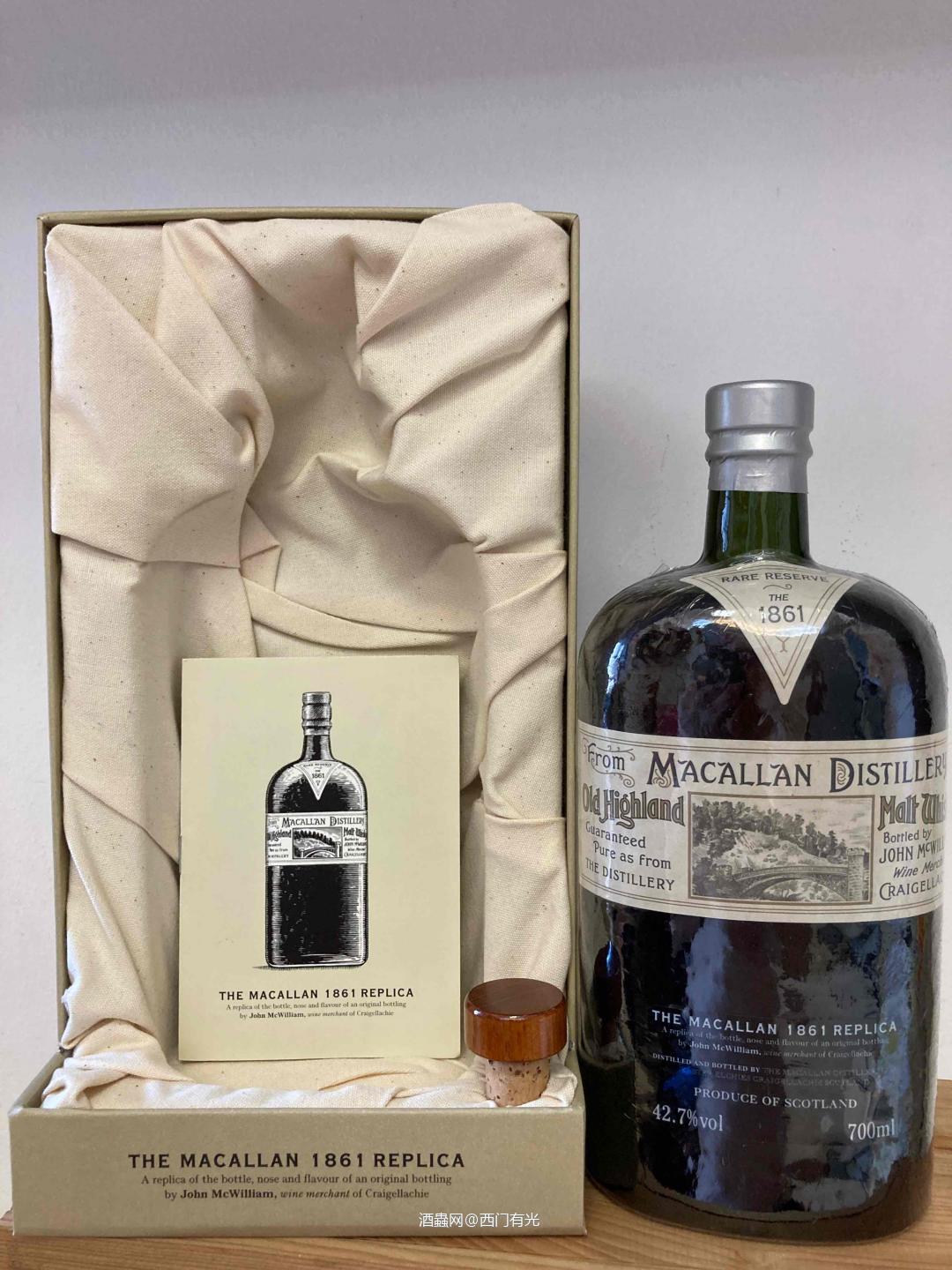 1861年复刻版经过手工密封，使用全新的标签，延续了原版的手…