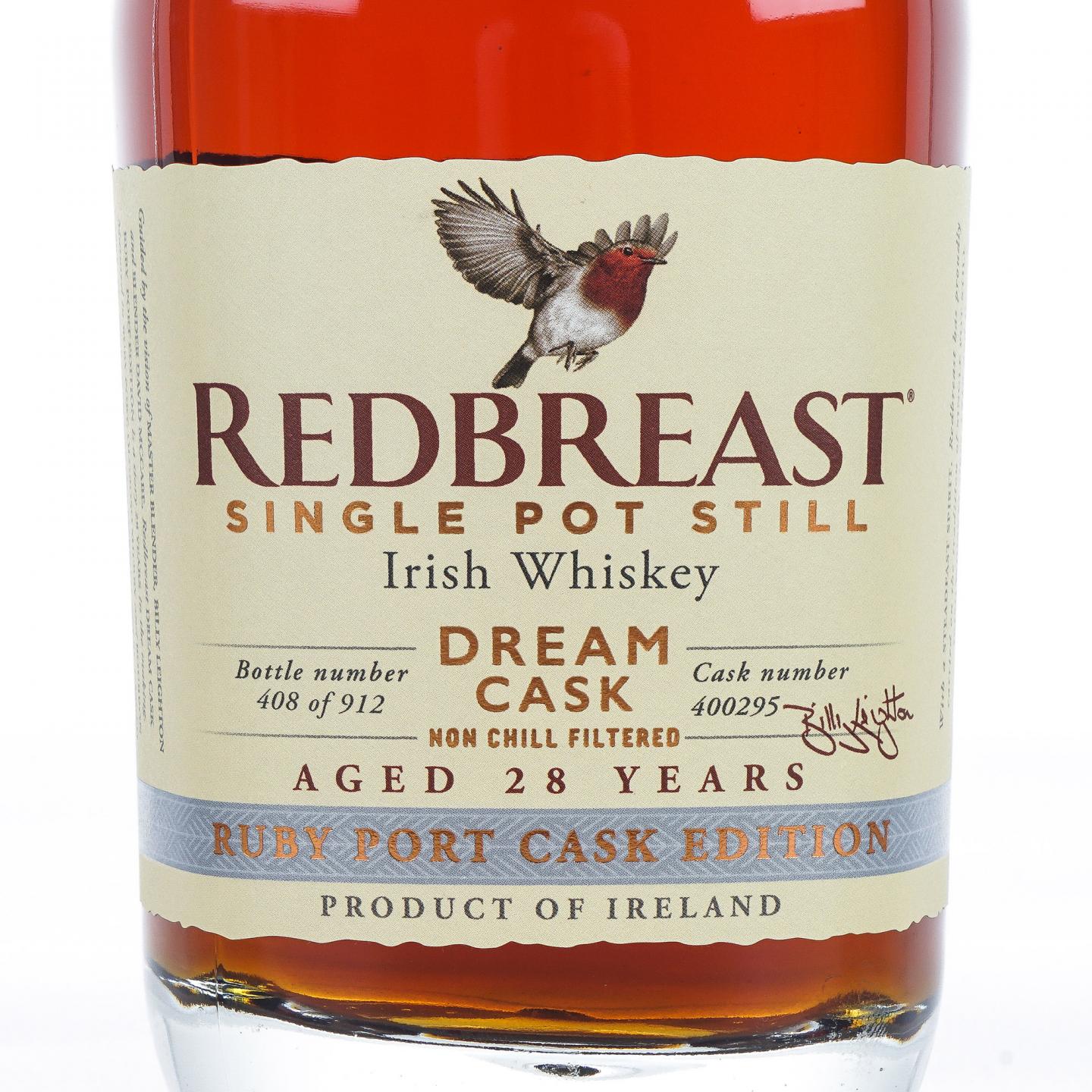 Redbreast 知更鸟 28年 Dream Cask 波特桶 No.408