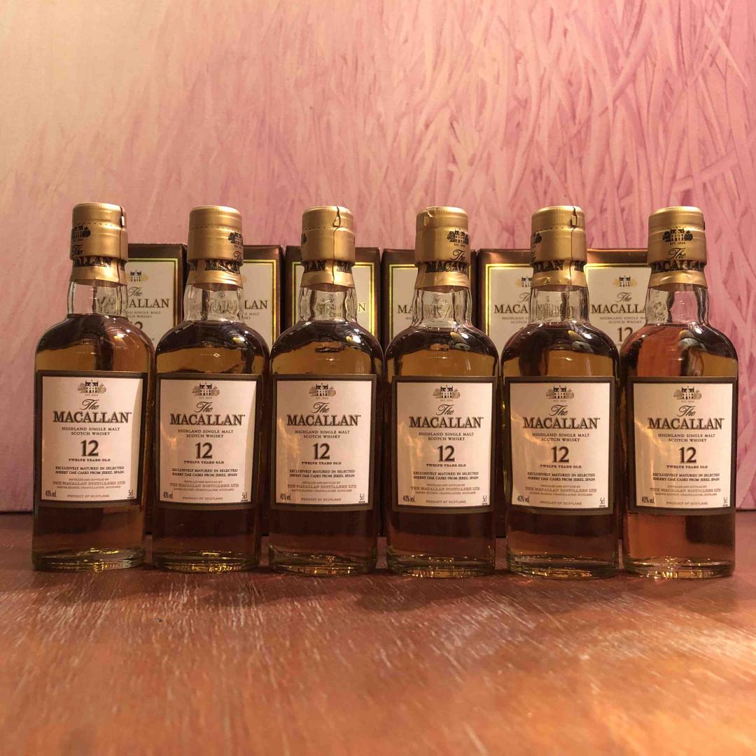 麥卡倫 雪莉桶12年小酒版50mlx6支