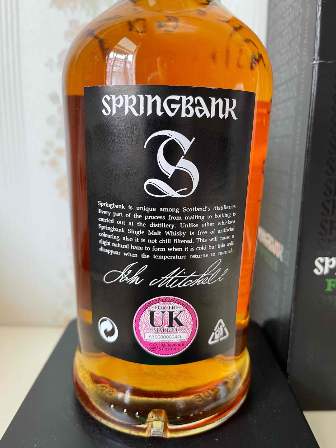 Springbank 云顶 15年 黑标