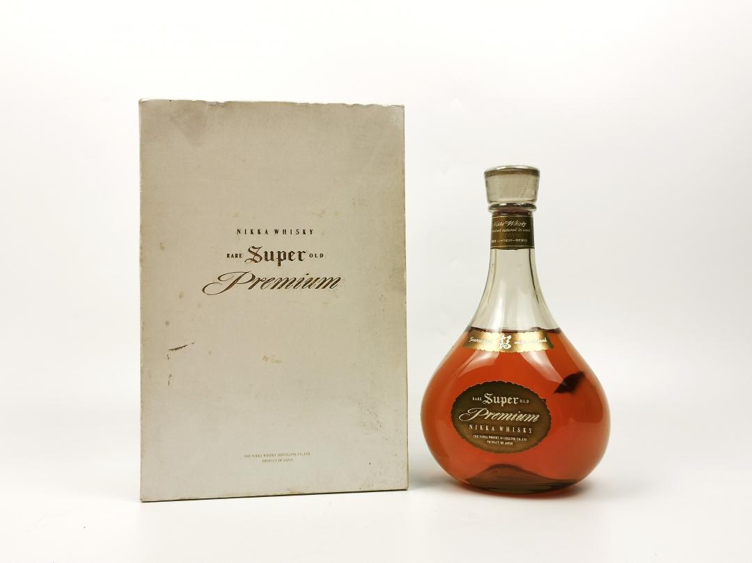 【古典水晶】80年代 Nikka 绝版「鹤」水晶瓶特级日本威士忌礼盒