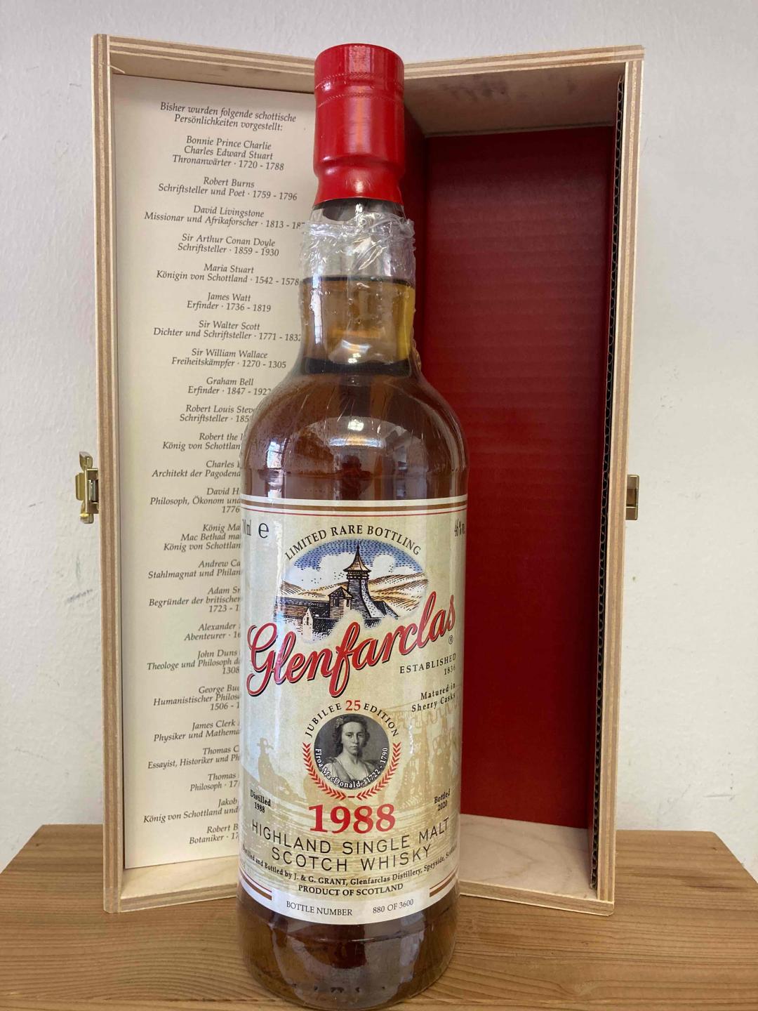 格兰花格 32年 名人堂 1988-2020 系列号 880