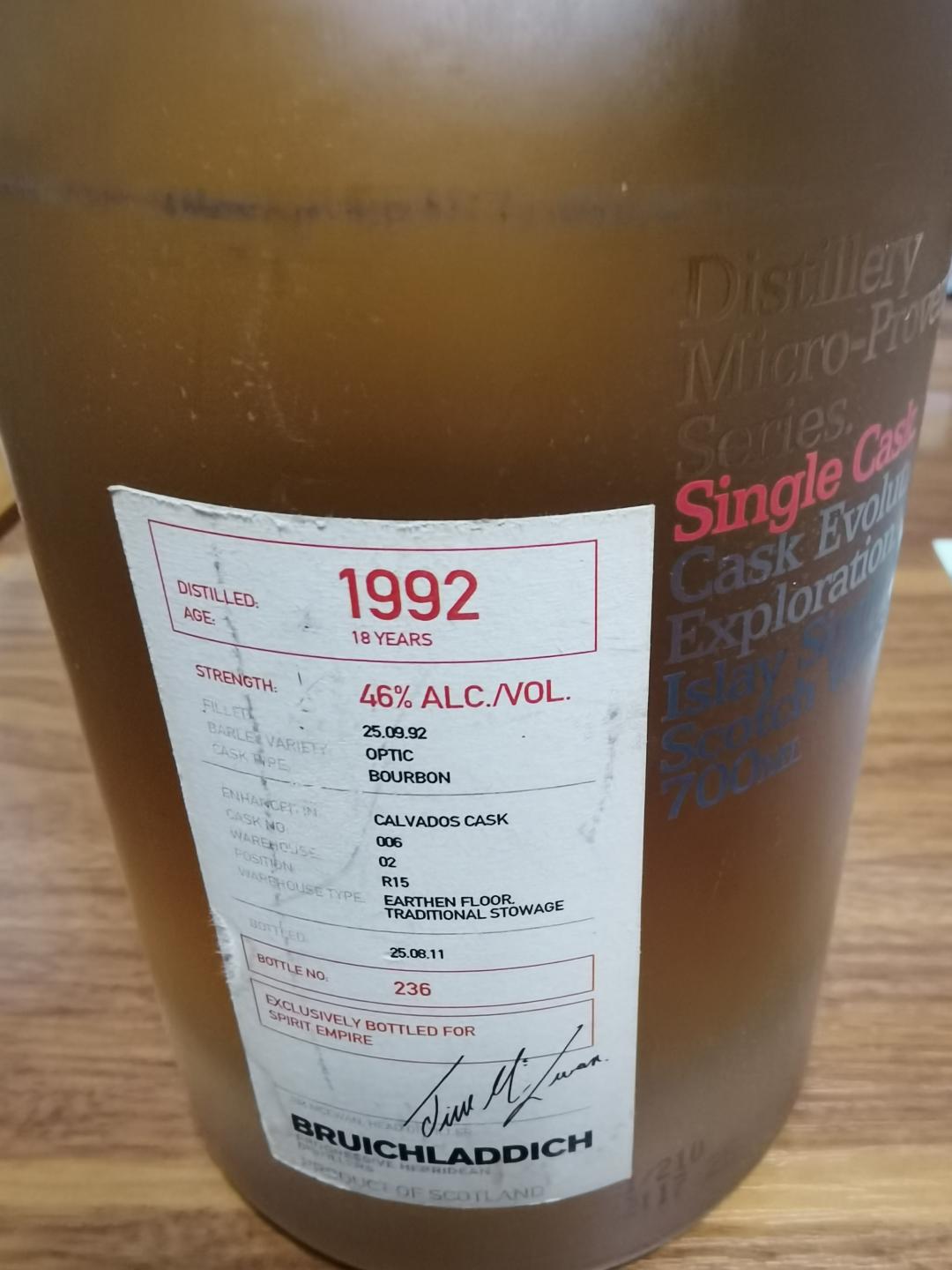 布赫拉迪微物源卡尔瓦多斯单桶（1992-2011）