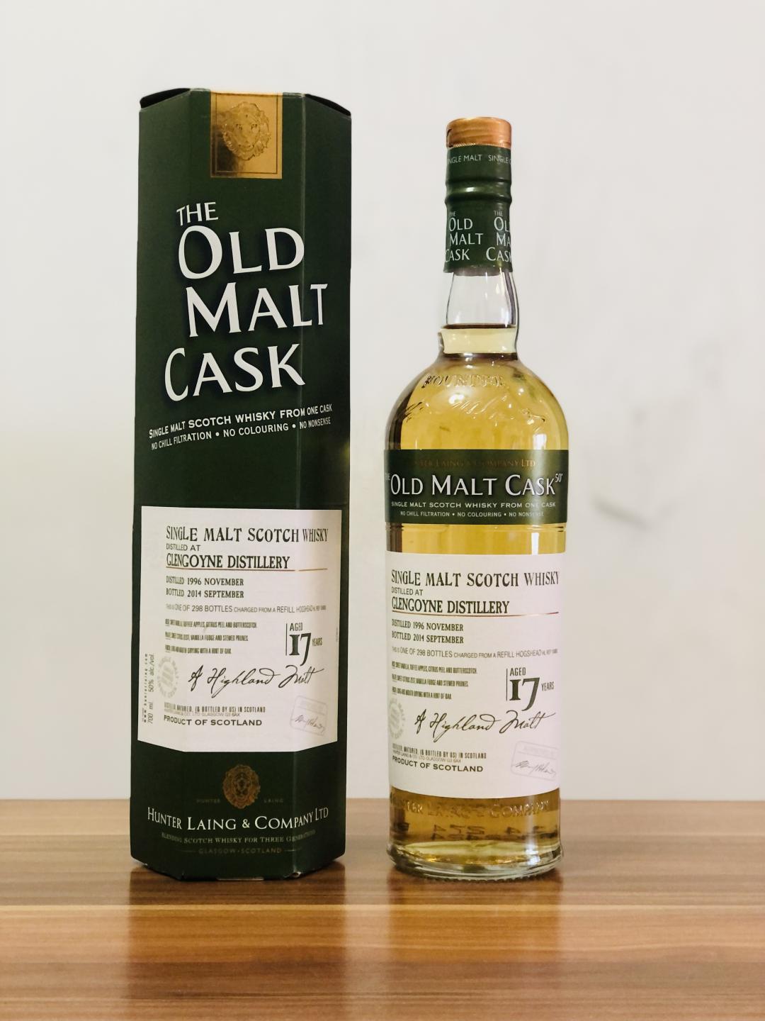 The Old Malt Cask 格兰哥尼17年1996-2014 单桶 桶强