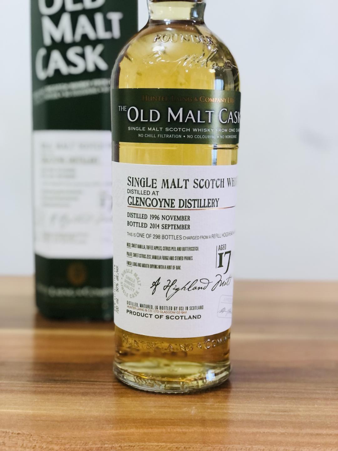 The Old Malt Cask 格兰哥尼17年1996-2014 单桶 桶强