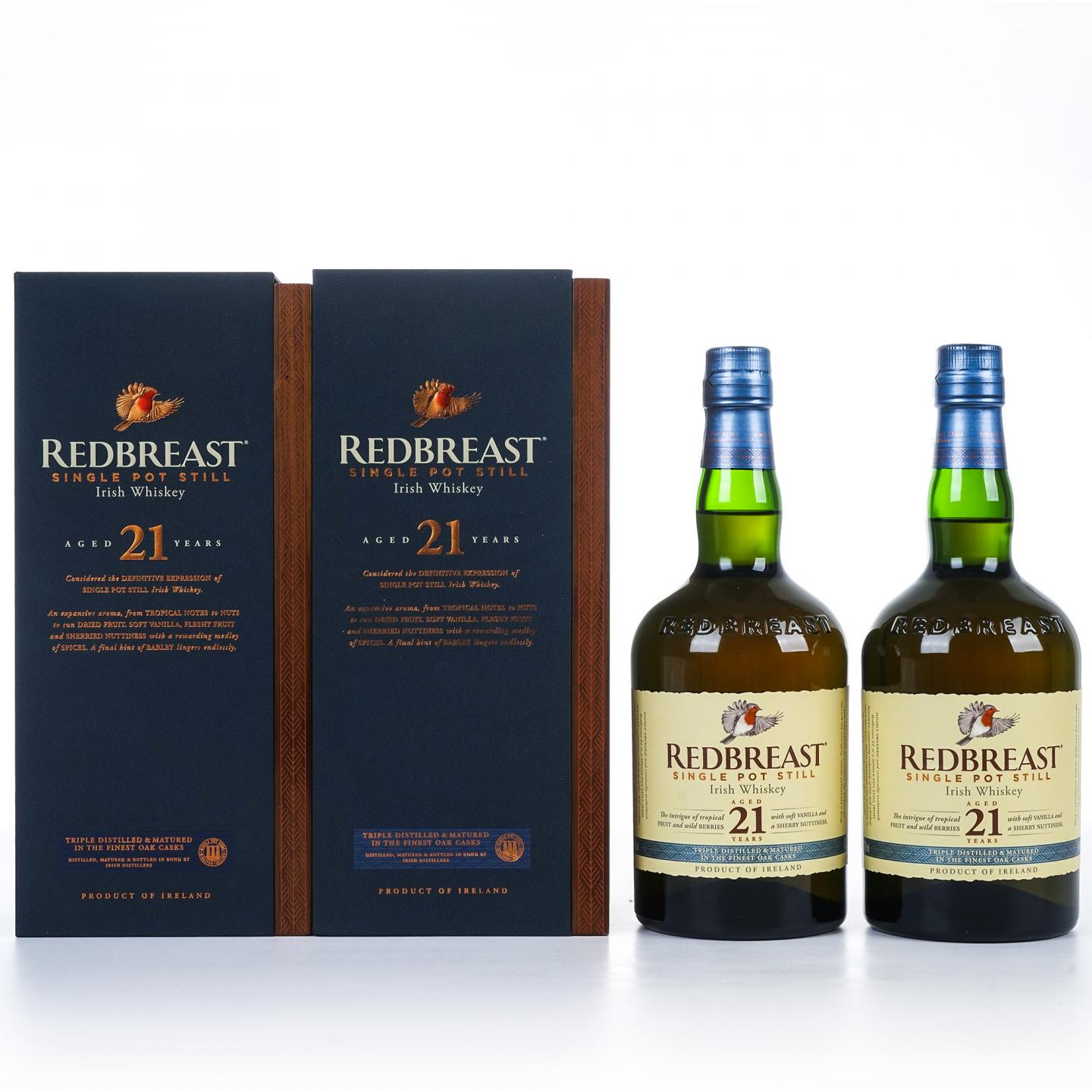 Redbreast 知更鸟 21年 2支组