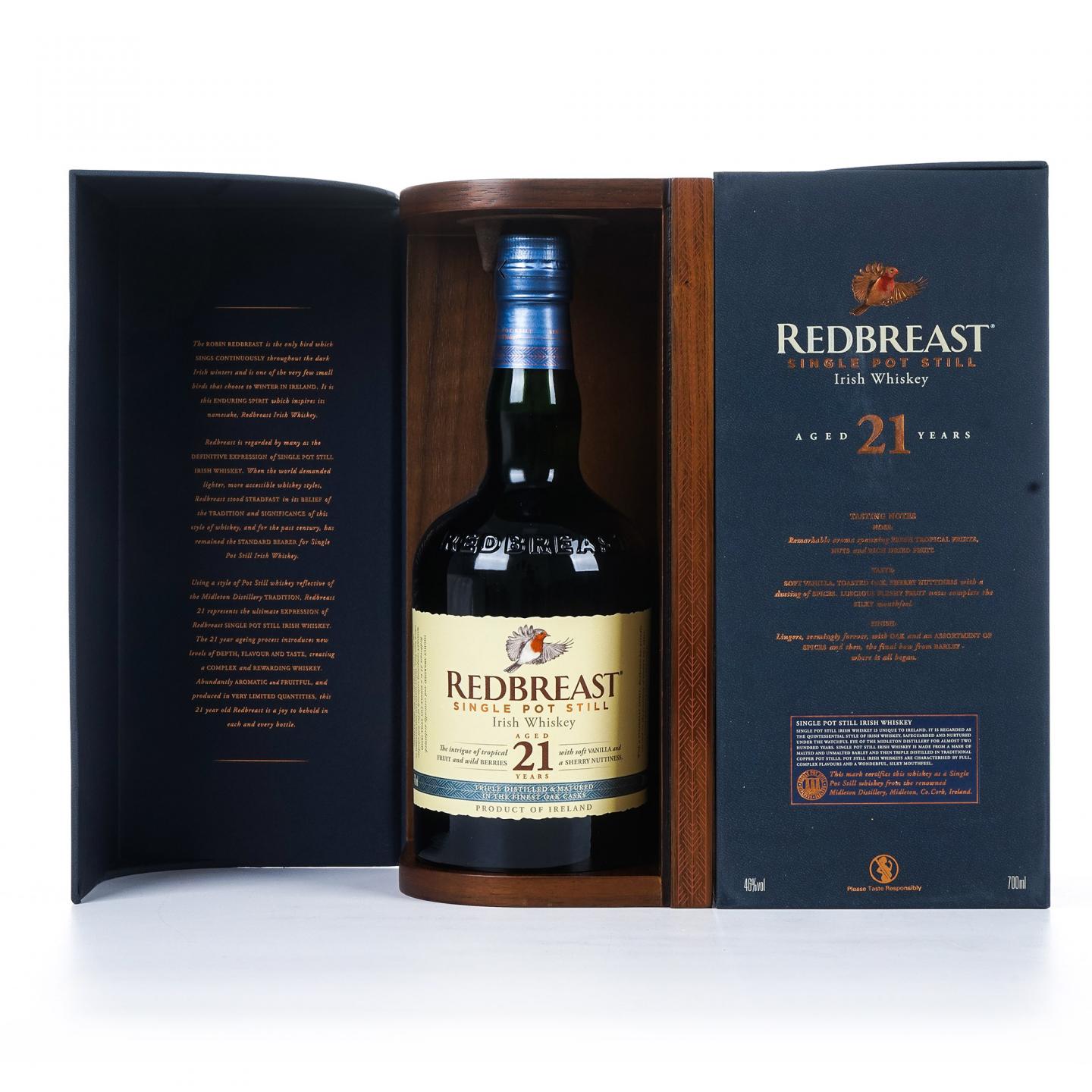Redbreast 知更鸟 21年 2支组