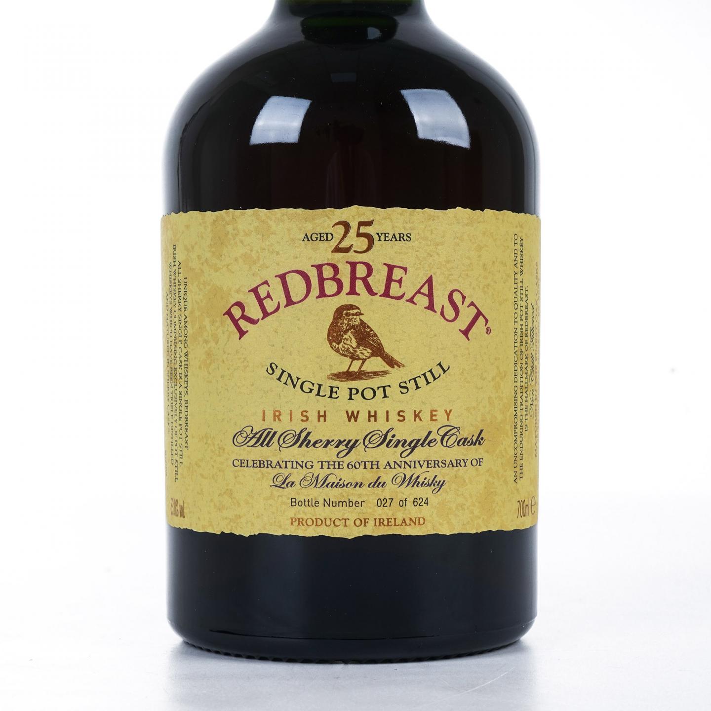 Redbreast 知更鸟 25年 1991 单桶 LMDW 60周年纪念
