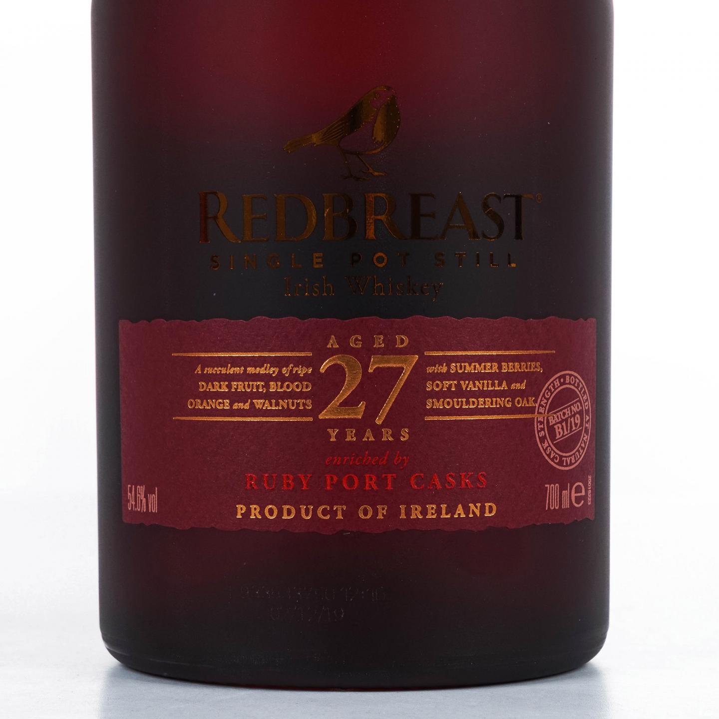 Redbreast 知更鸟 27年 单壶威士忌