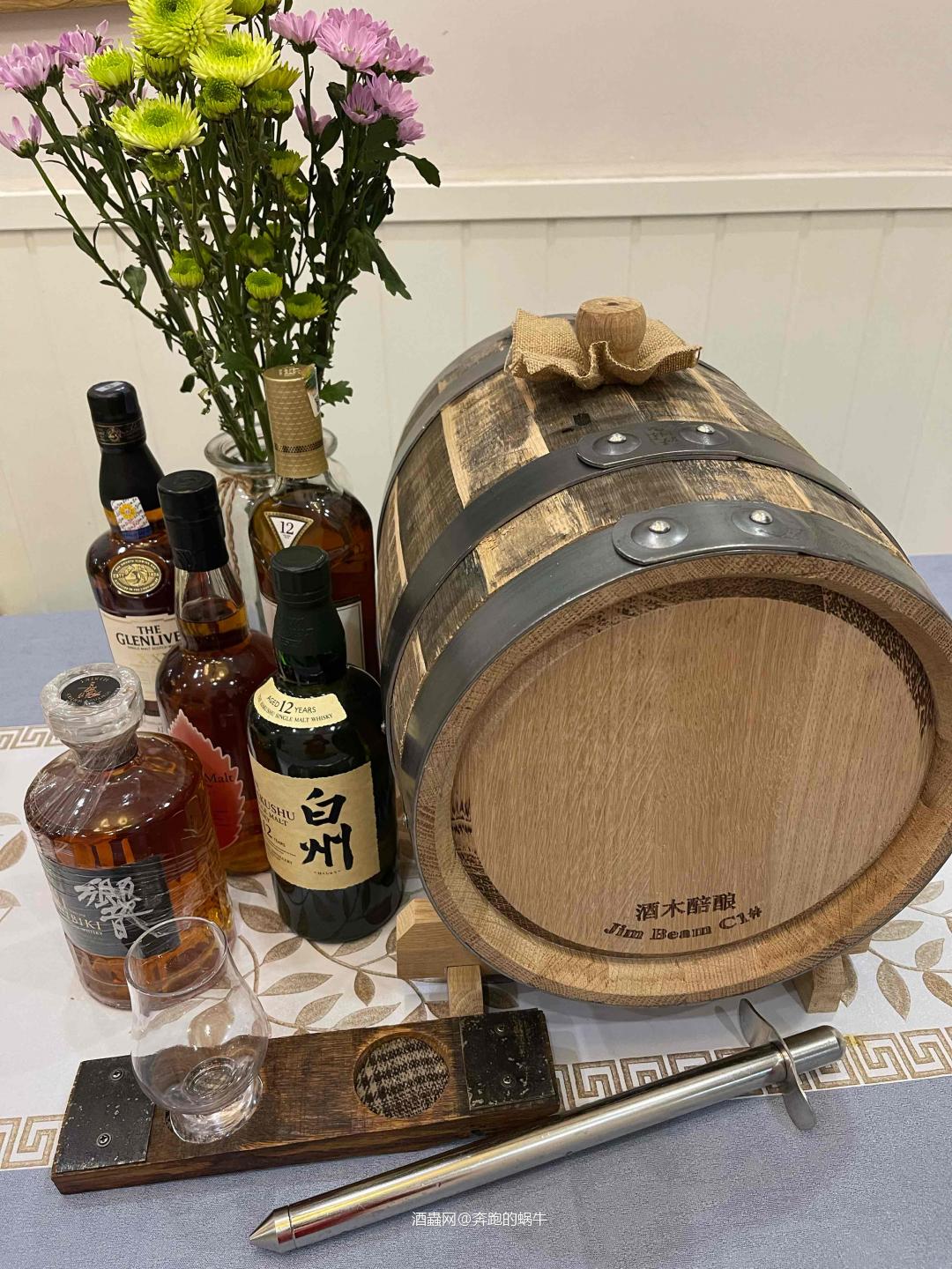 情人节当天灌装汀斯图原始桶,桶容量13升,能装20瓶,只灌了6瓶先试试,一个月留个样,放个一年看看