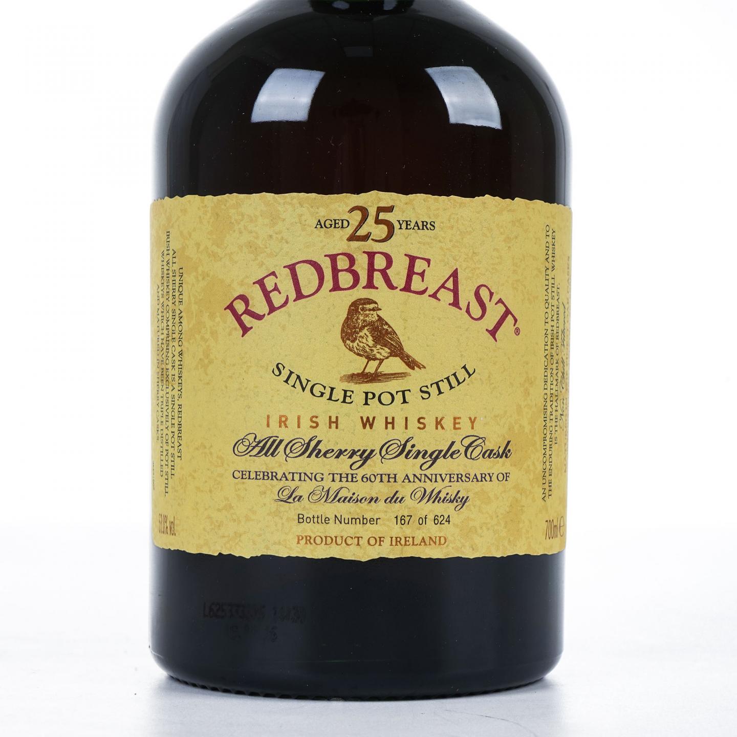 Redbreast 知更鸟 25年 1991 单桶 LMDW 60周年纪念