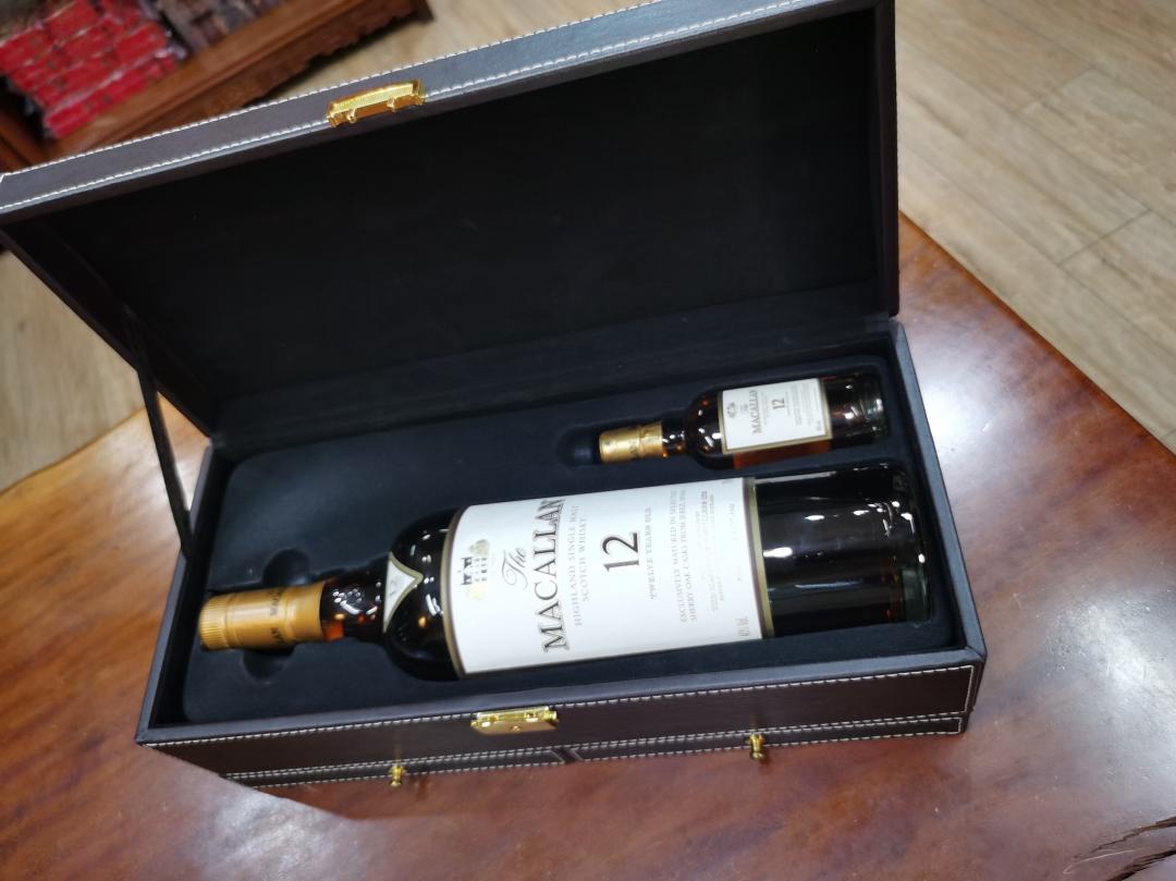 麦卡伦2009 国内行货皮盒版 700ml+2008年酒版50ml