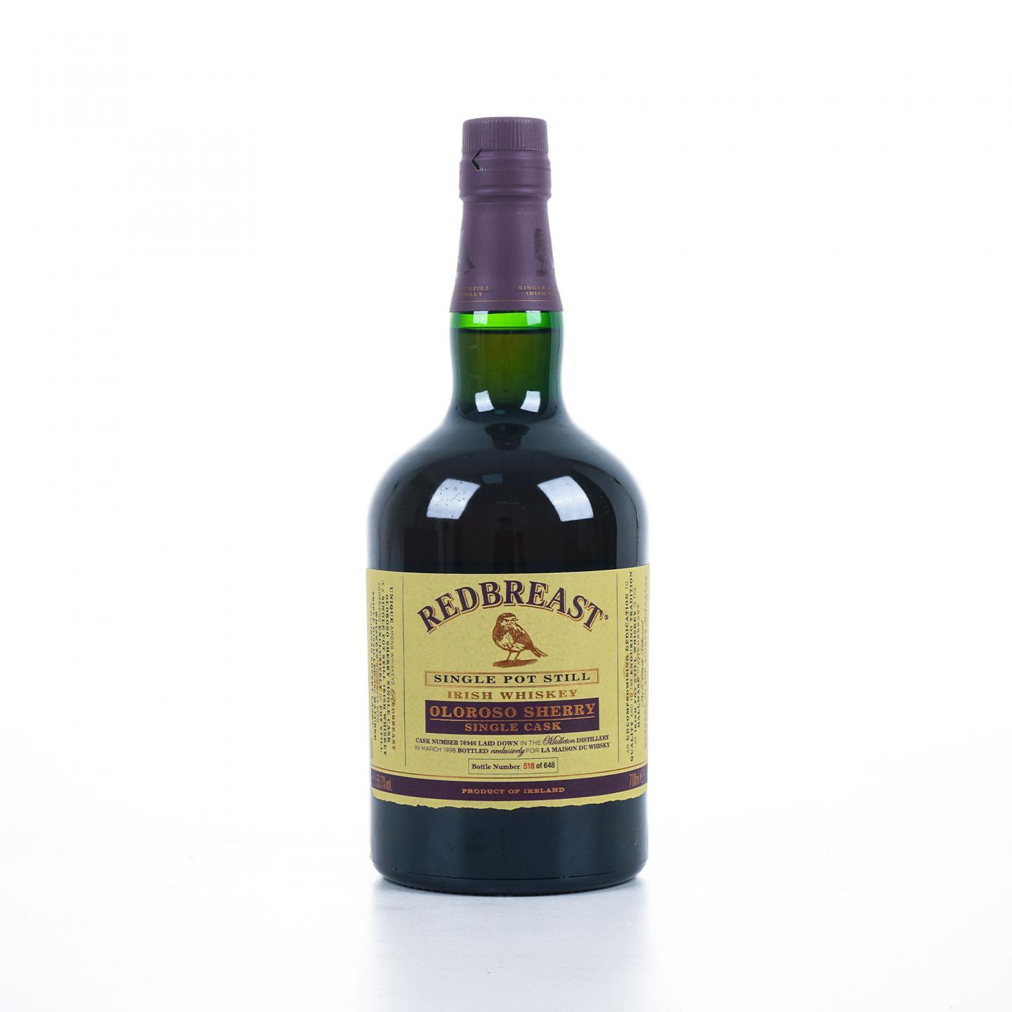 Redbreast 知更鸟 19年 1998-2017 雪莉单桶 LMDW限定