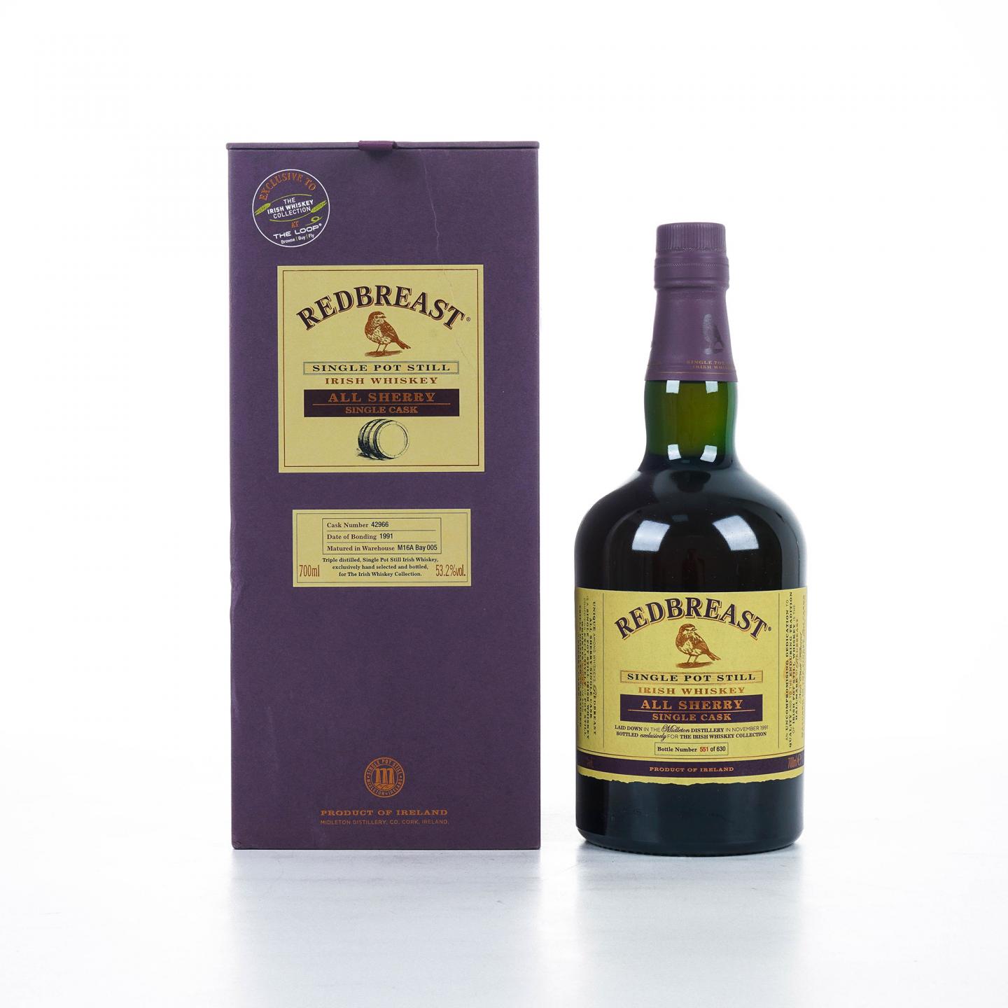 Redbreast 知更鸟 1991 单桶#42966