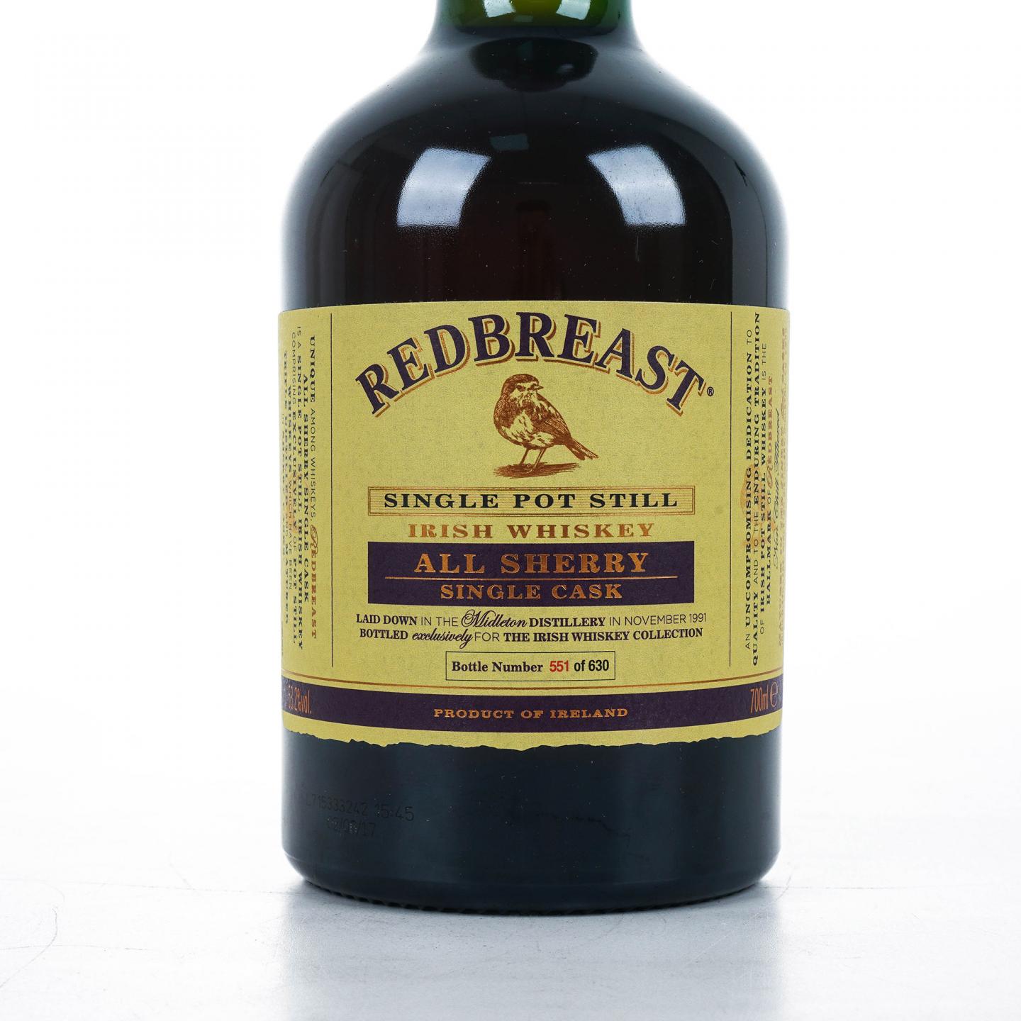 Redbreast 知更鸟 1991 单桶#42966