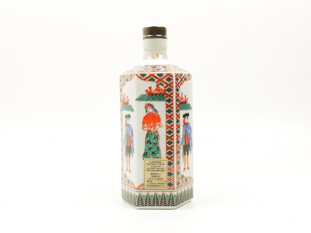 【罕见纯麦】80年代 一甲 绝版「西洋人物八角瓶」有田烧纯麦威士忌