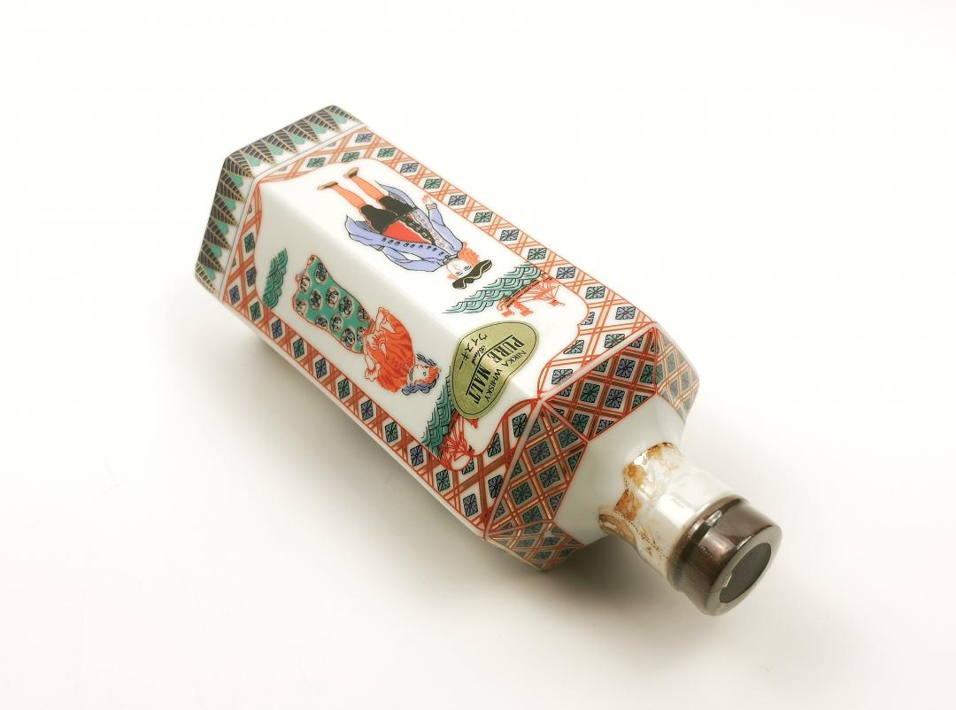 【罕见纯麦】80年代 一甲 绝版「西洋人物八角瓶」有田烧纯麦威士忌