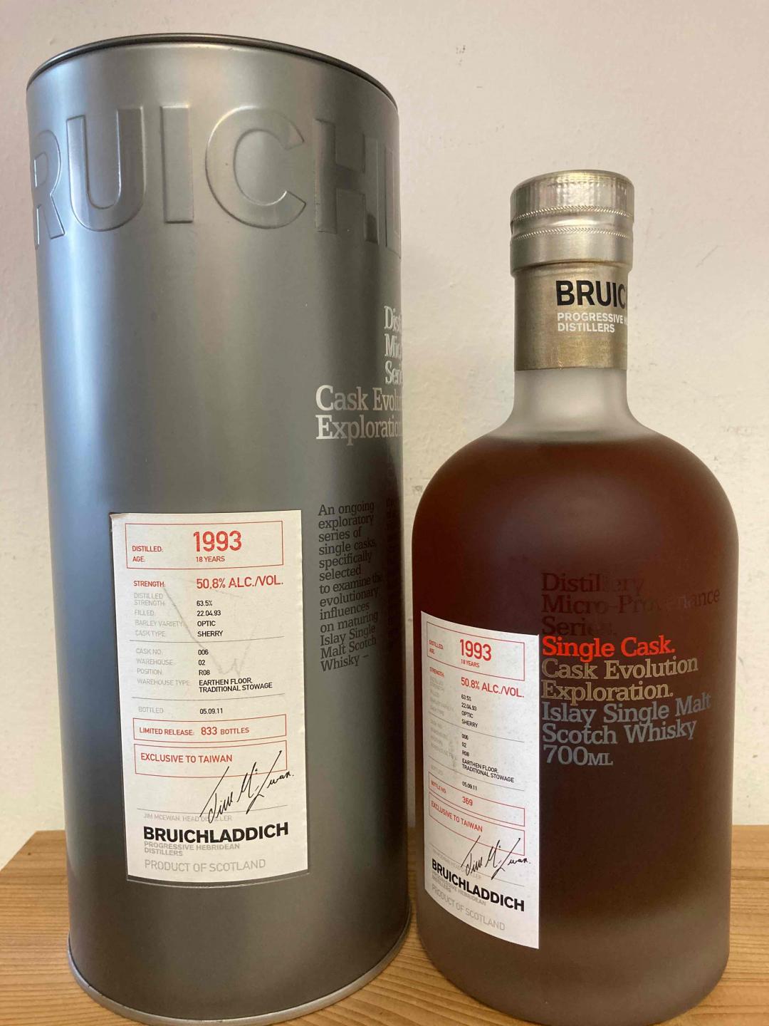 布赫拉迪 18年 雪莉单桶 1993-2011 微物源系列