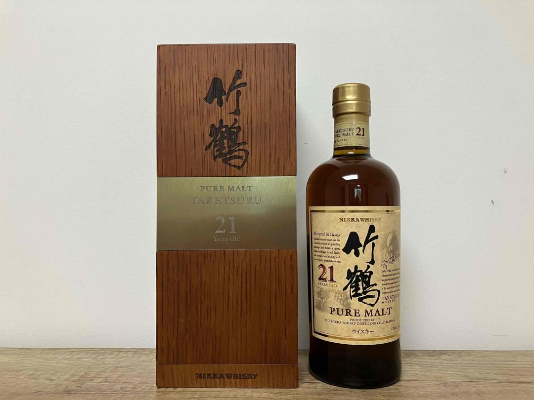 竹鹤21年 非常难得的实木礼盒版