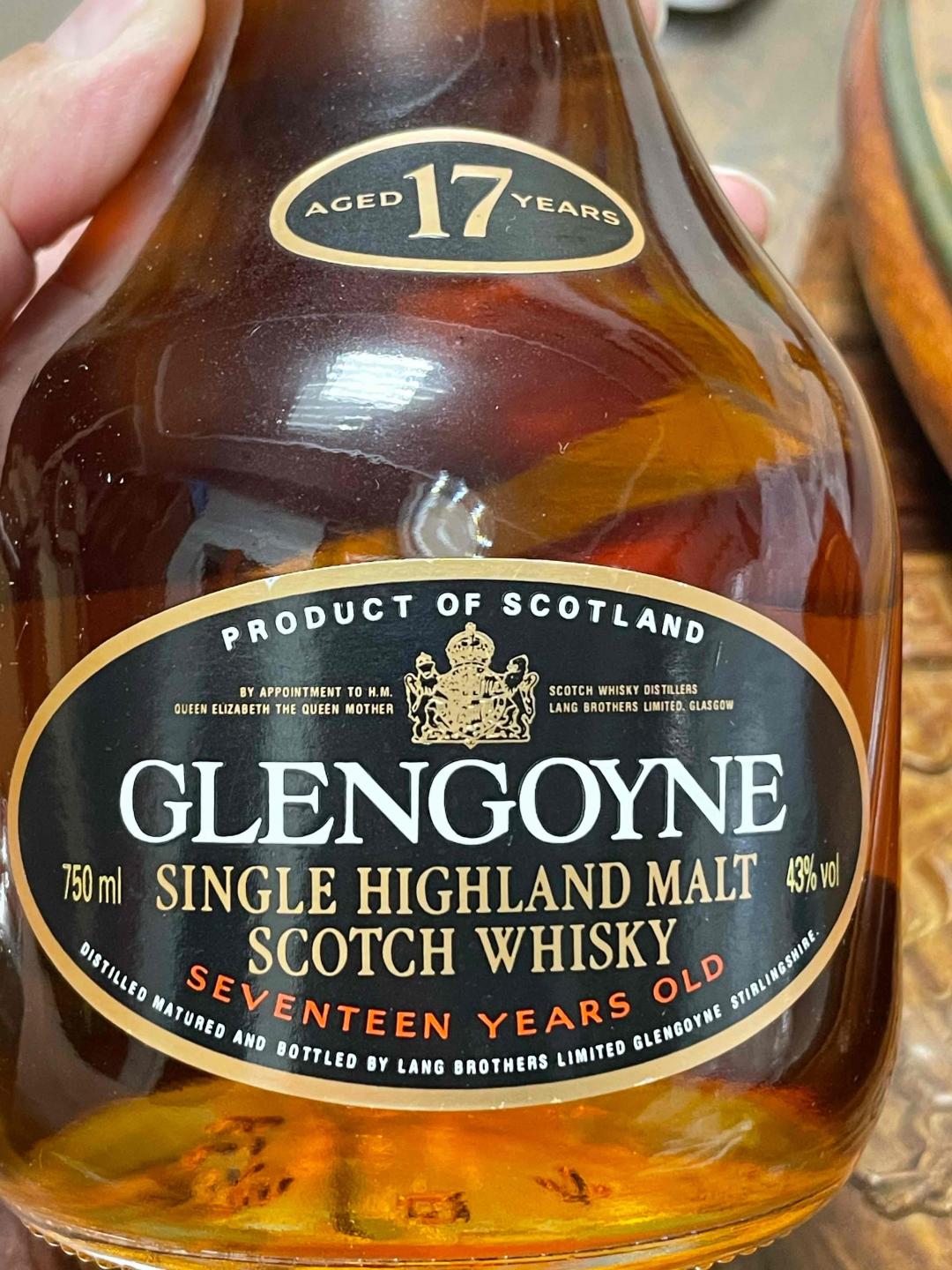 旧版格兰哥尼17年(80年代装瓶)