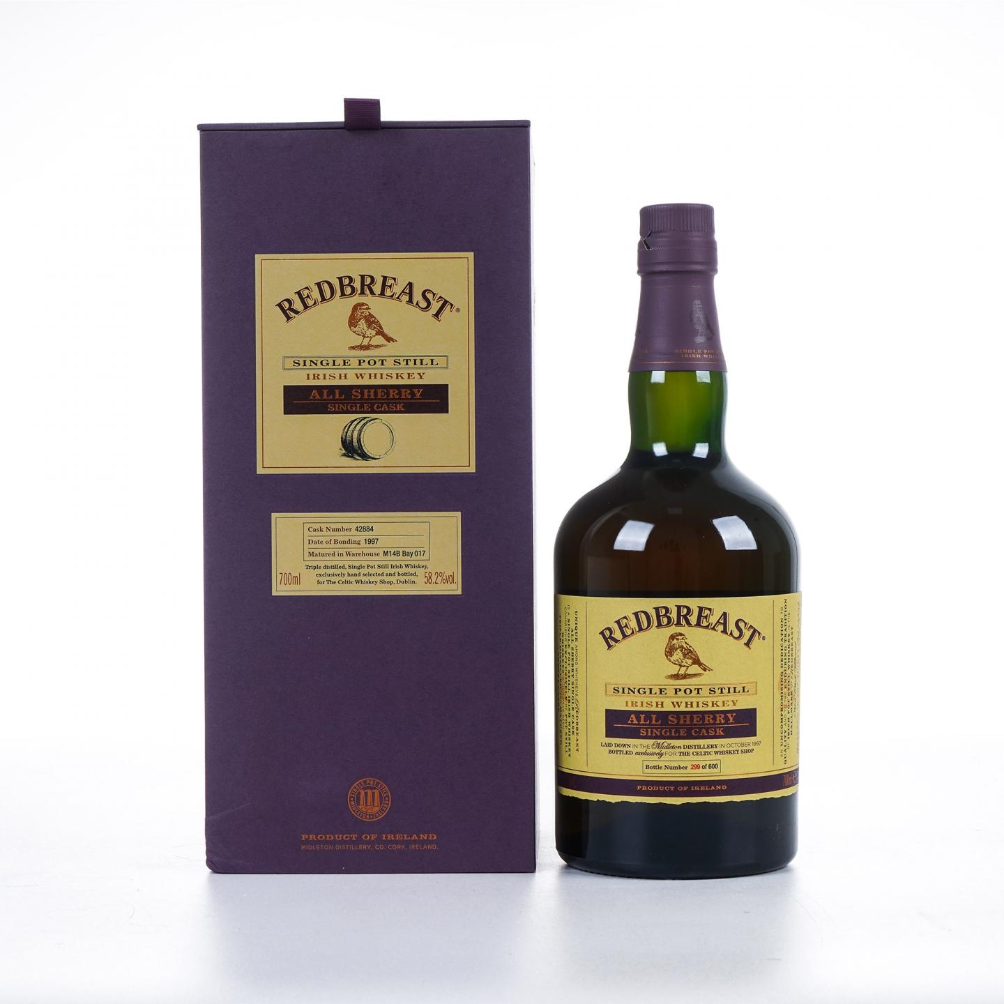 Redbreast 知更鸟 20年 1997 雪莉单桶 单壶威士忌