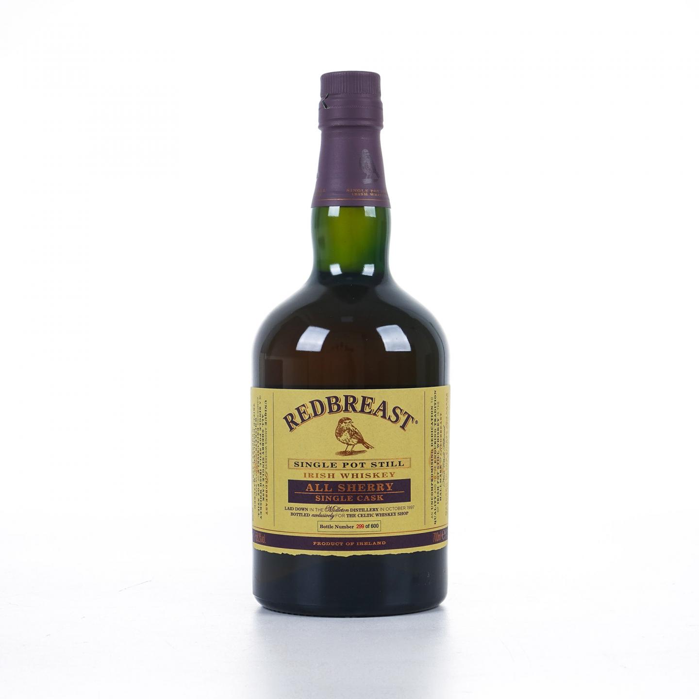 Redbreast 知更鸟 20年 1997 雪莉单桶 单壶威士忌
