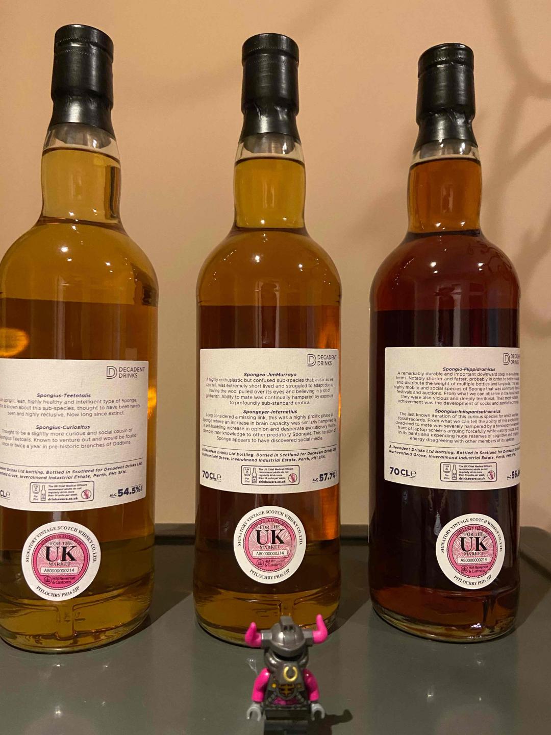 威士忌海绵 小猫雪梨单桶套装三瓶