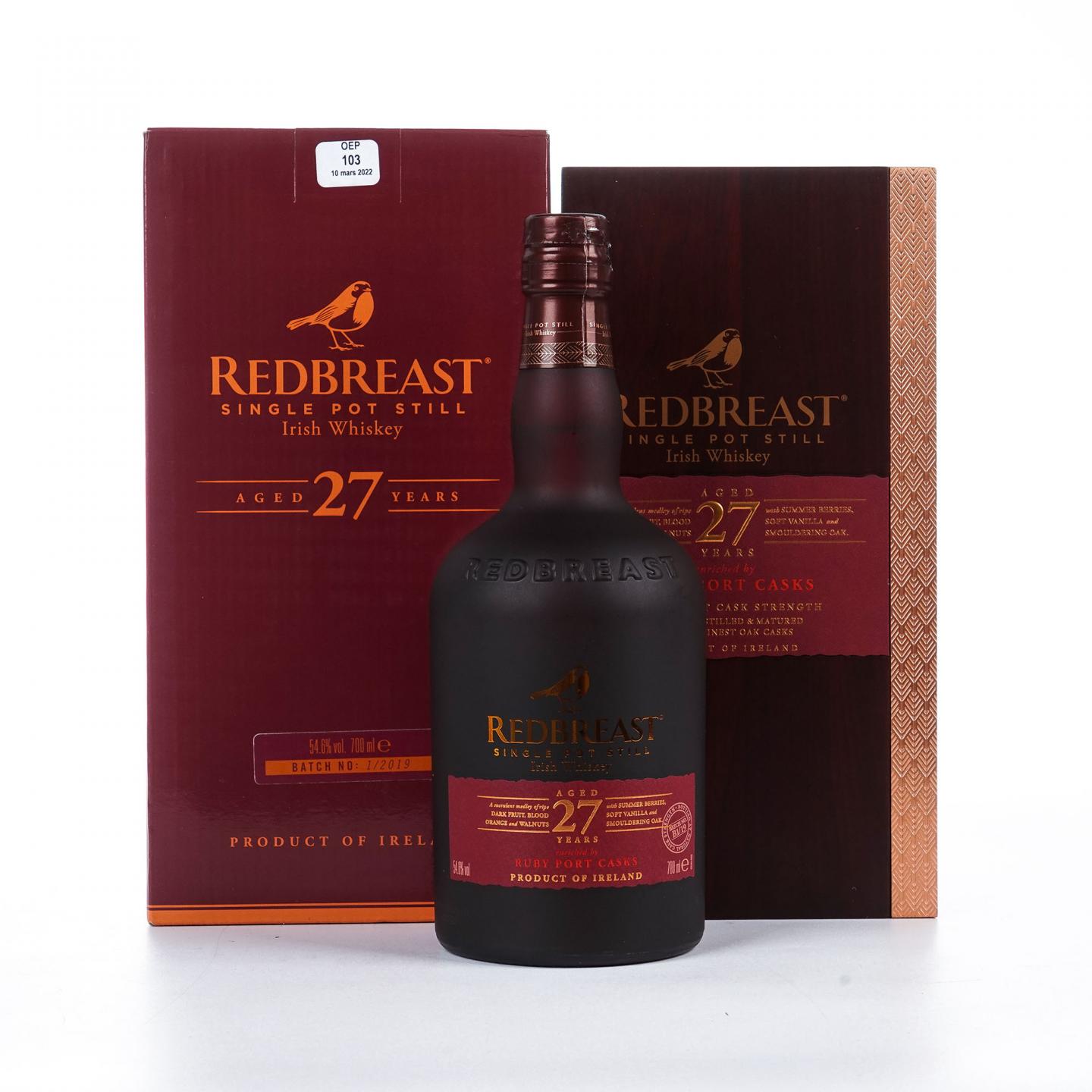 Redbreast 知更鸟 27年 单壶威士忌