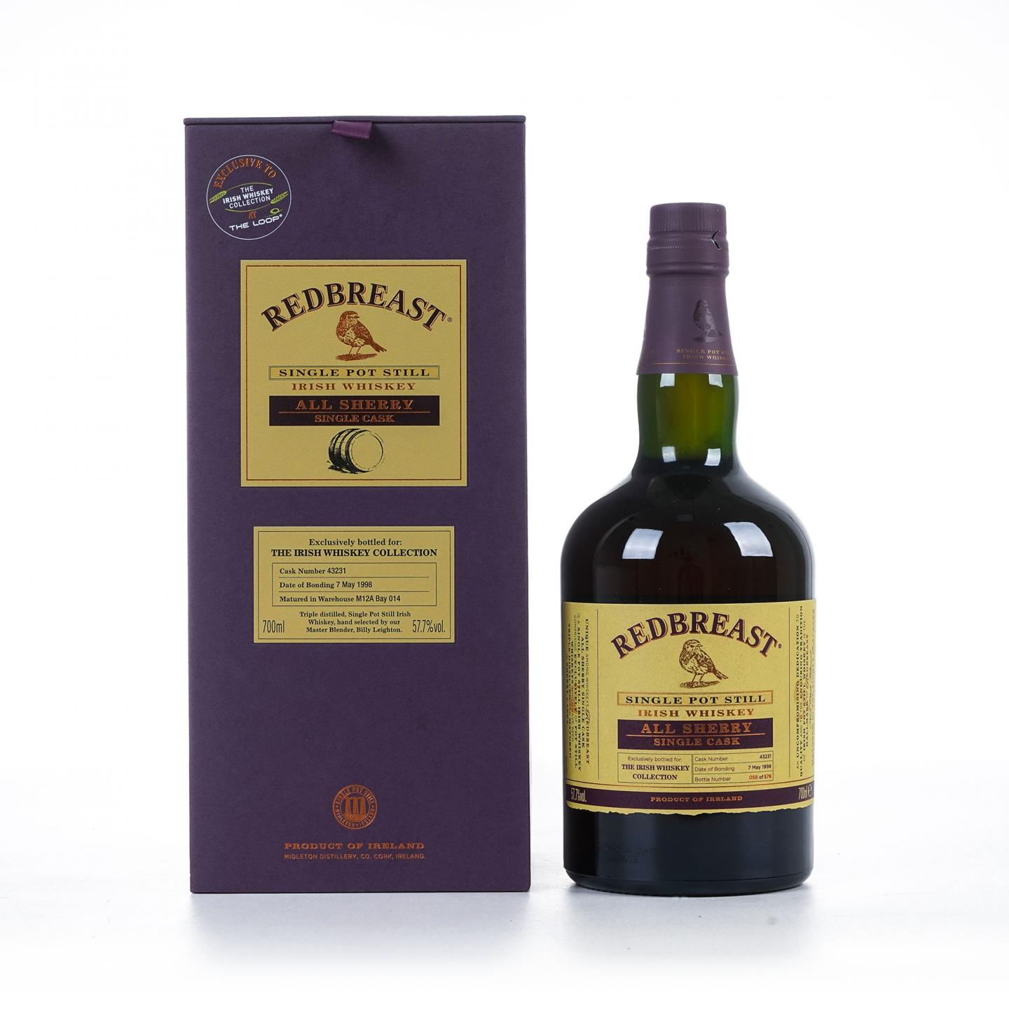 Redbreast 知更鸟 1998 雪莉单桶 #43231