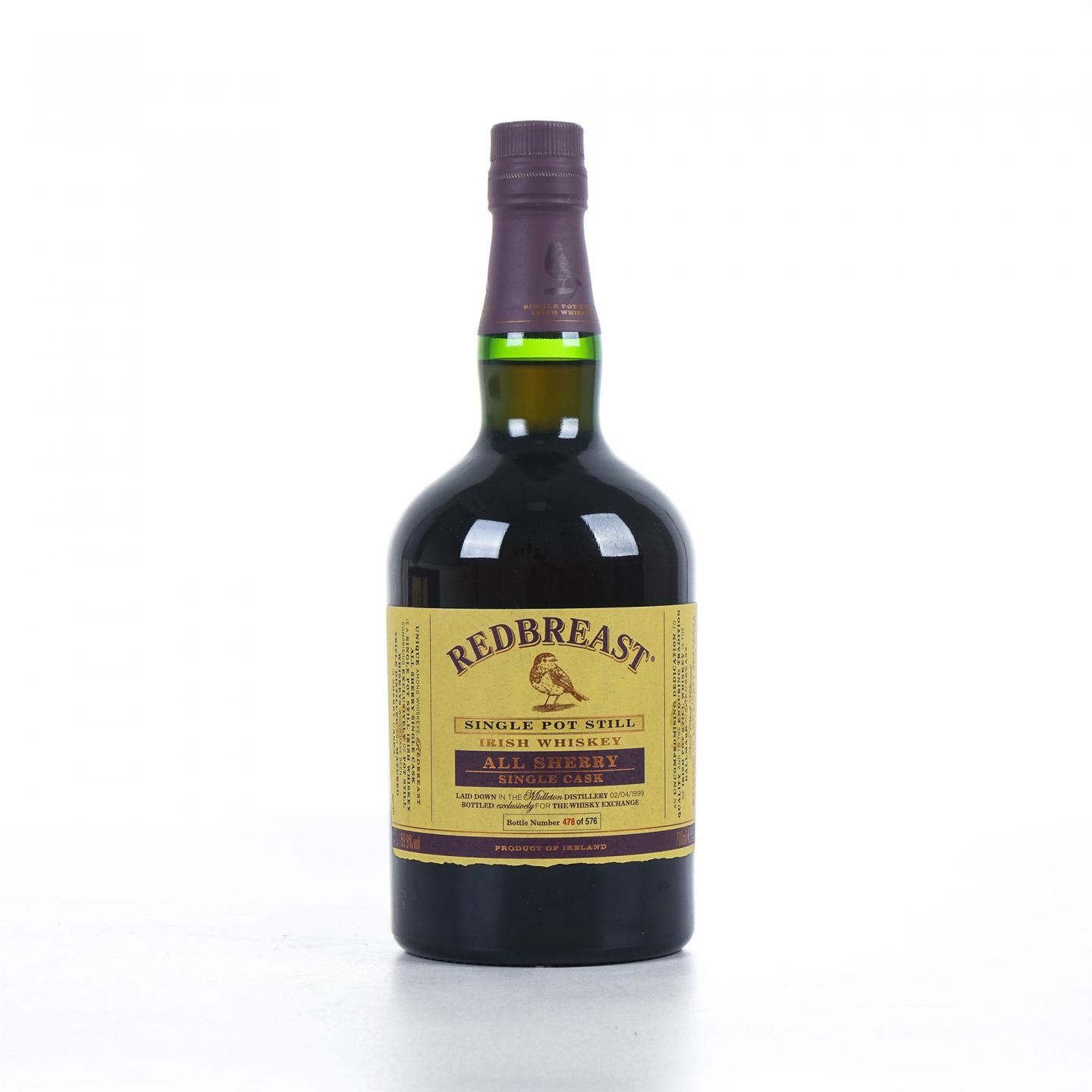Redbreast 知更鸟 1999 雪莉单桶 单壶威士忌