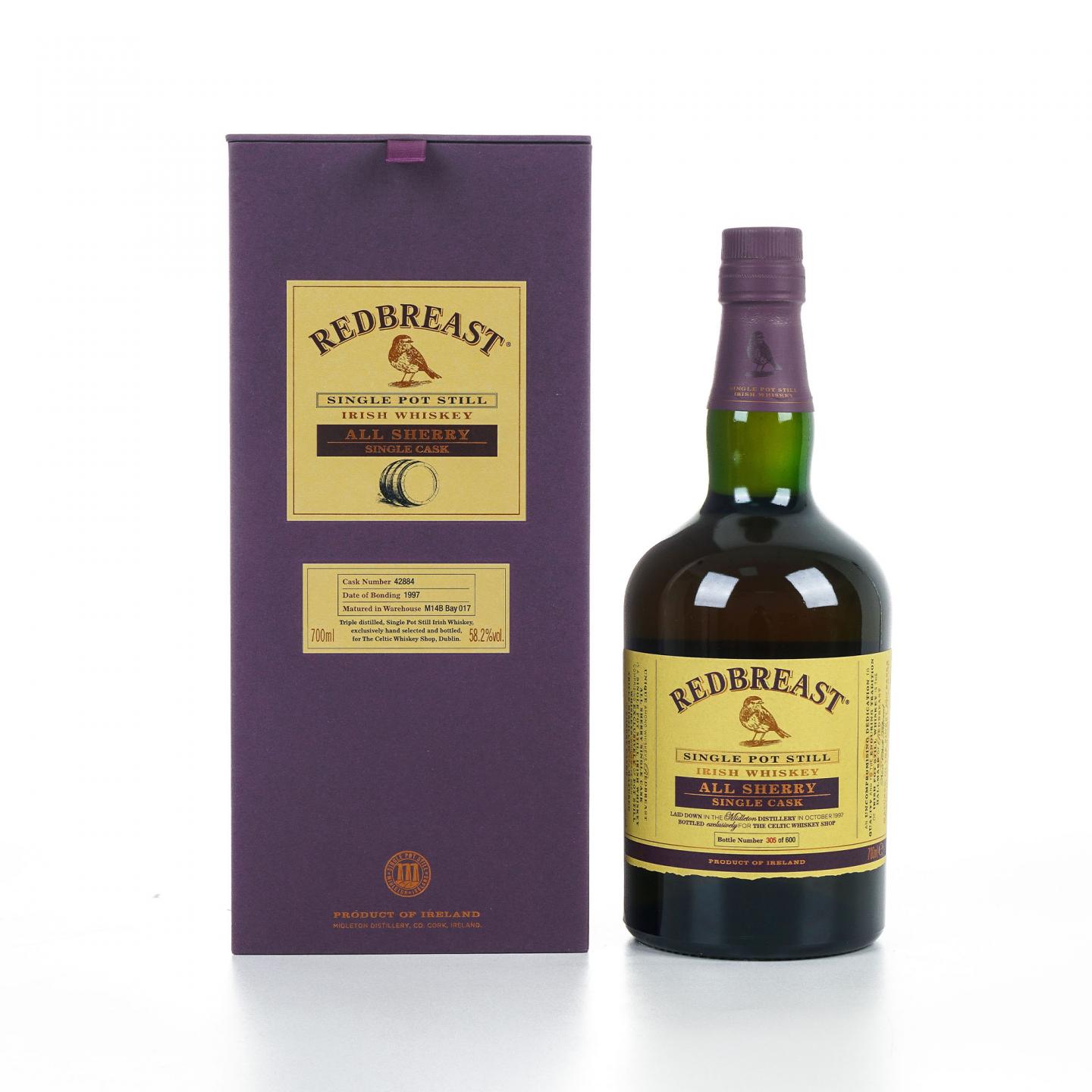 Redbreast 知更鸟 20年 1997 雪莉单桶 单壶威士忌
