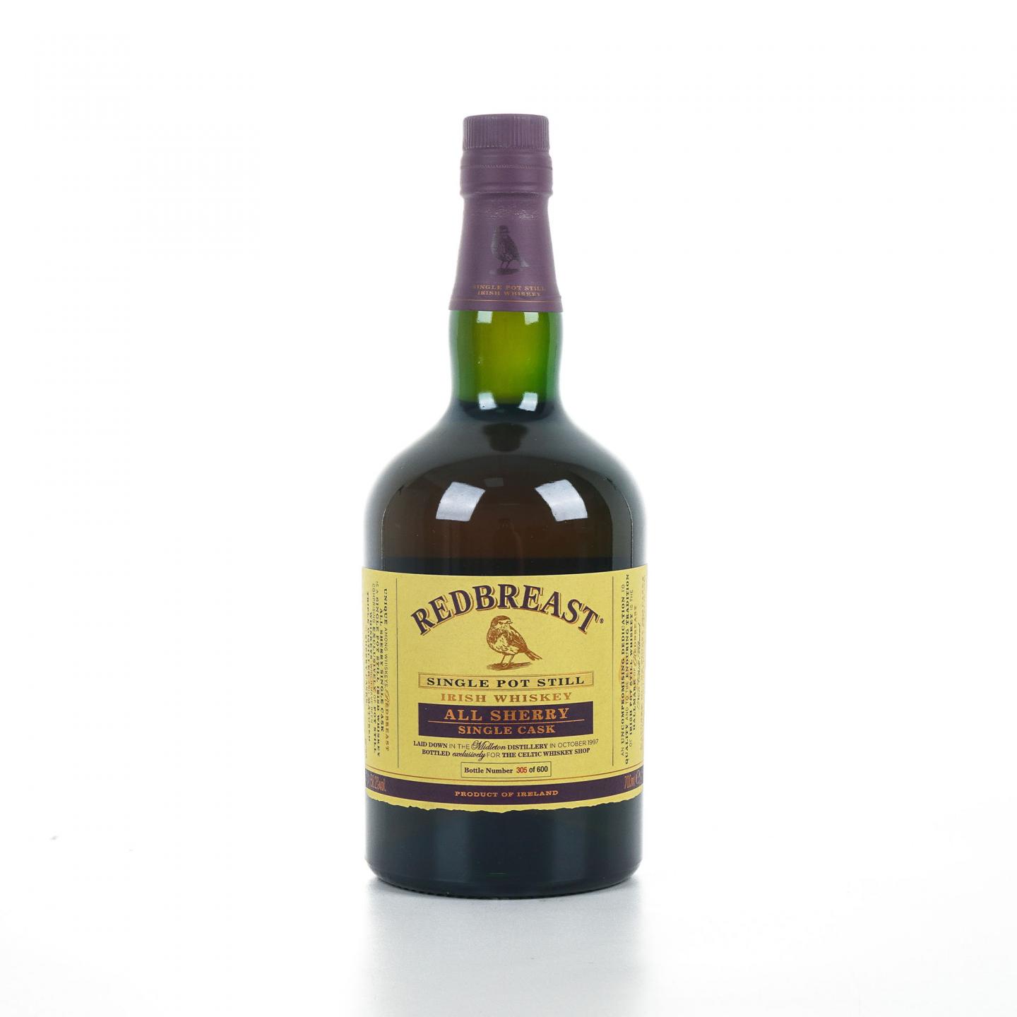 Redbreast 知更鸟 20年 1997 雪莉单桶 单壶威士忌