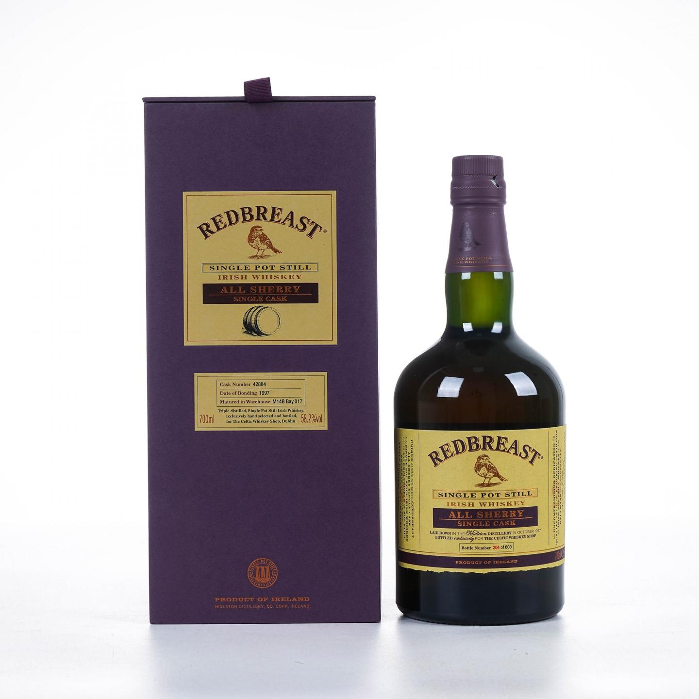 Redbreast 知更鸟 20年 1997 雪莉单桶 单壶威士忌