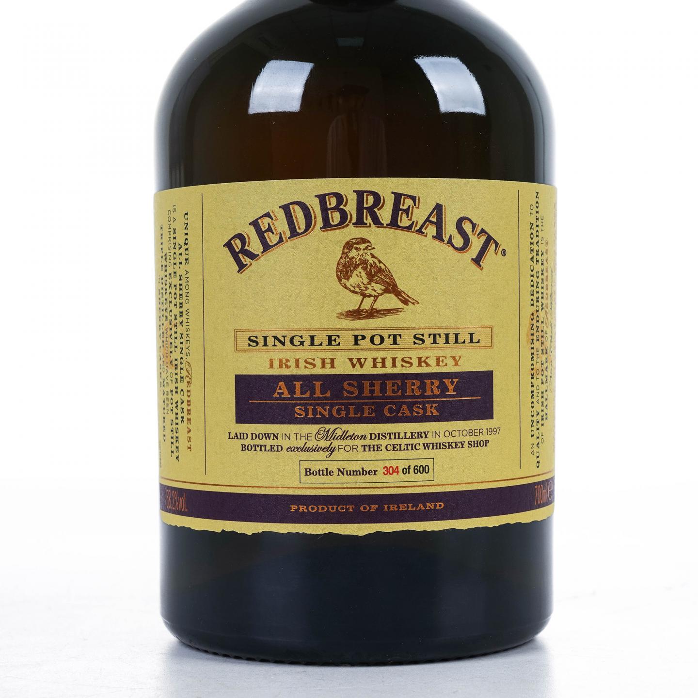 Redbreast 知更鸟 20年 1997 雪莉单桶 单壶威士忌