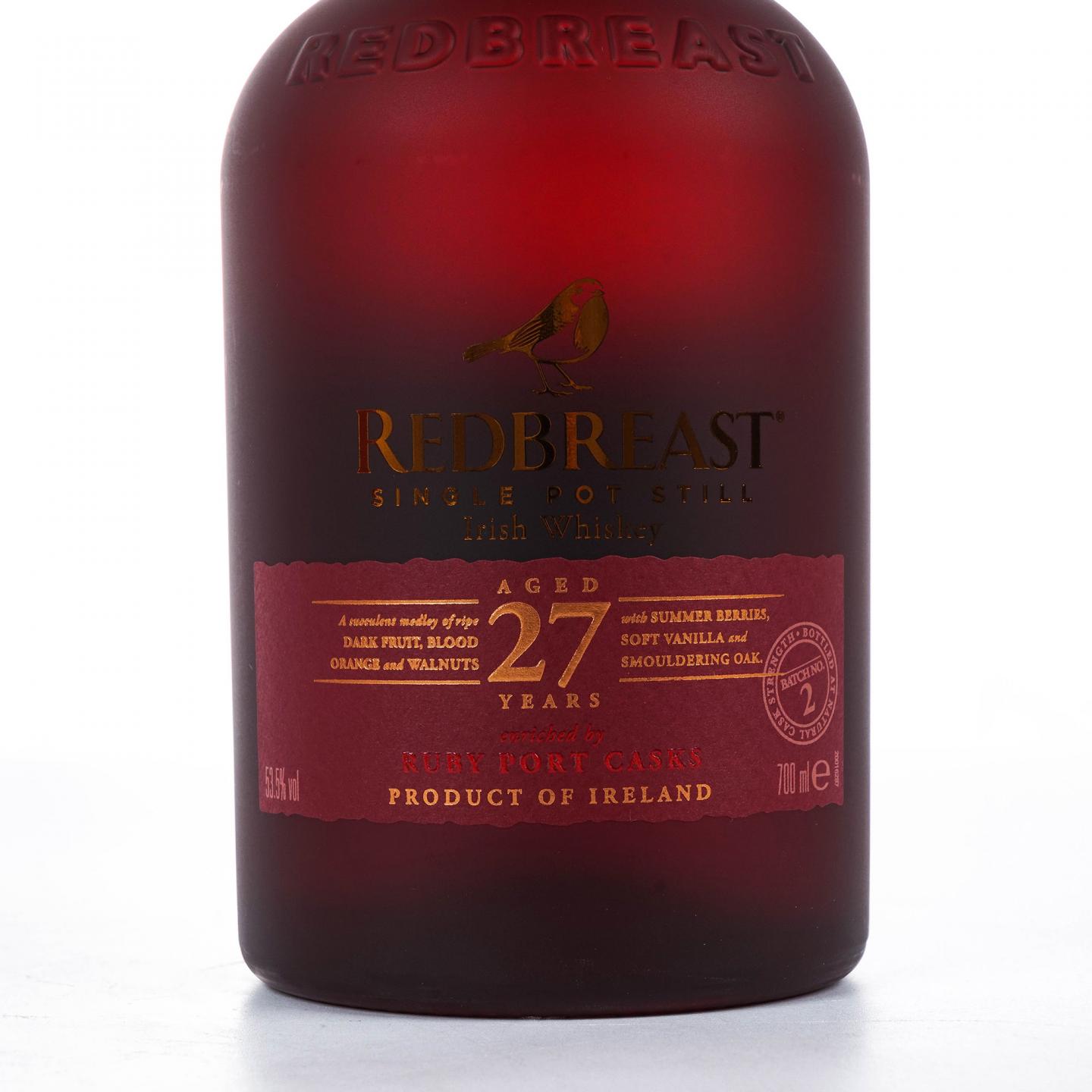 Redbreast 知更鸟 27年 Batch No.2