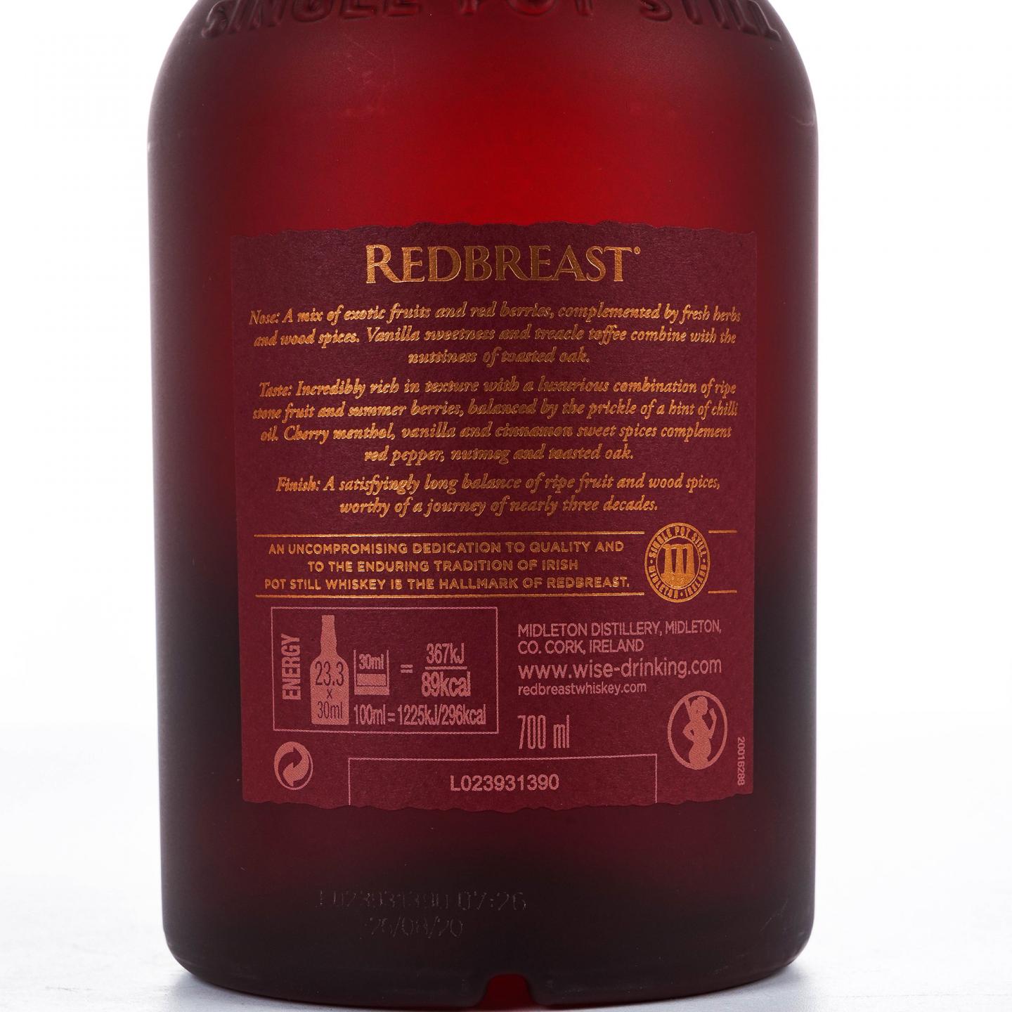 Redbreast 知更鸟 27年 Batch No.2