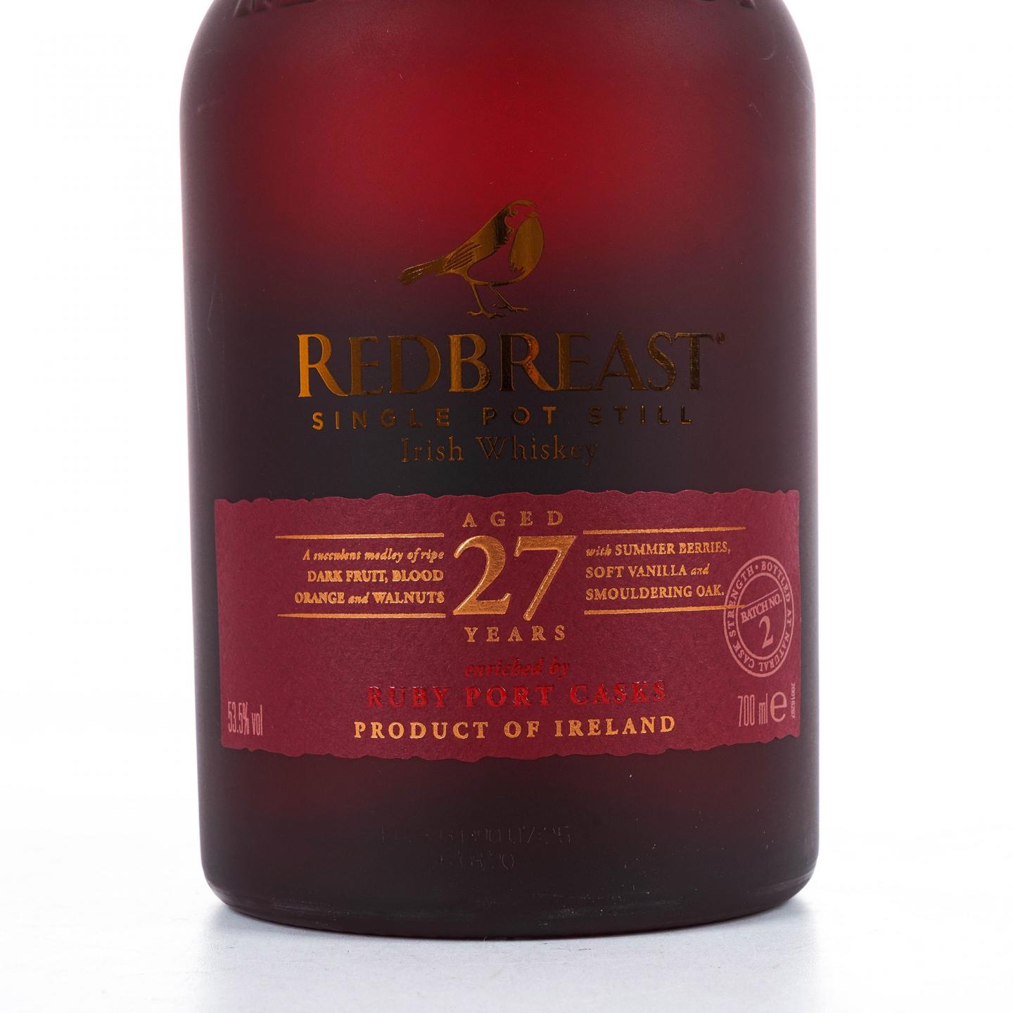 Redbreast 知更鸟 27年 Batch No.2 礼盒