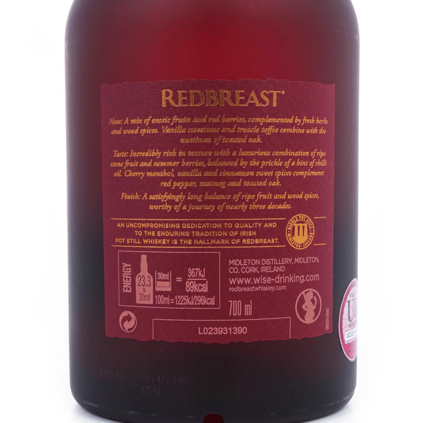 Redbreast 知更鸟 27年 Batch No.2