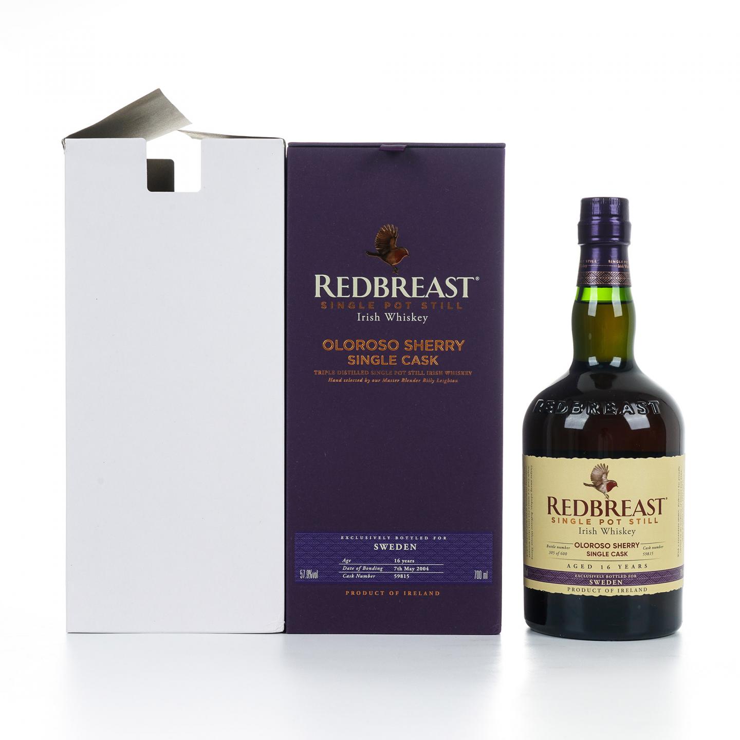 Redbreast 知更鸟 16年 2004 雪莉单桶 单壶威士忌