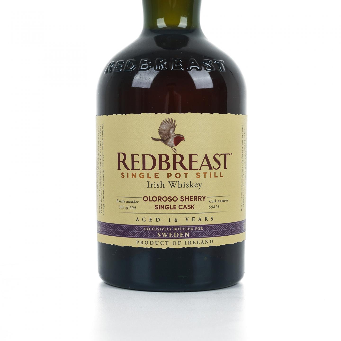 Redbreast 知更鸟 16年 2004 雪莉单桶 单壶威士忌