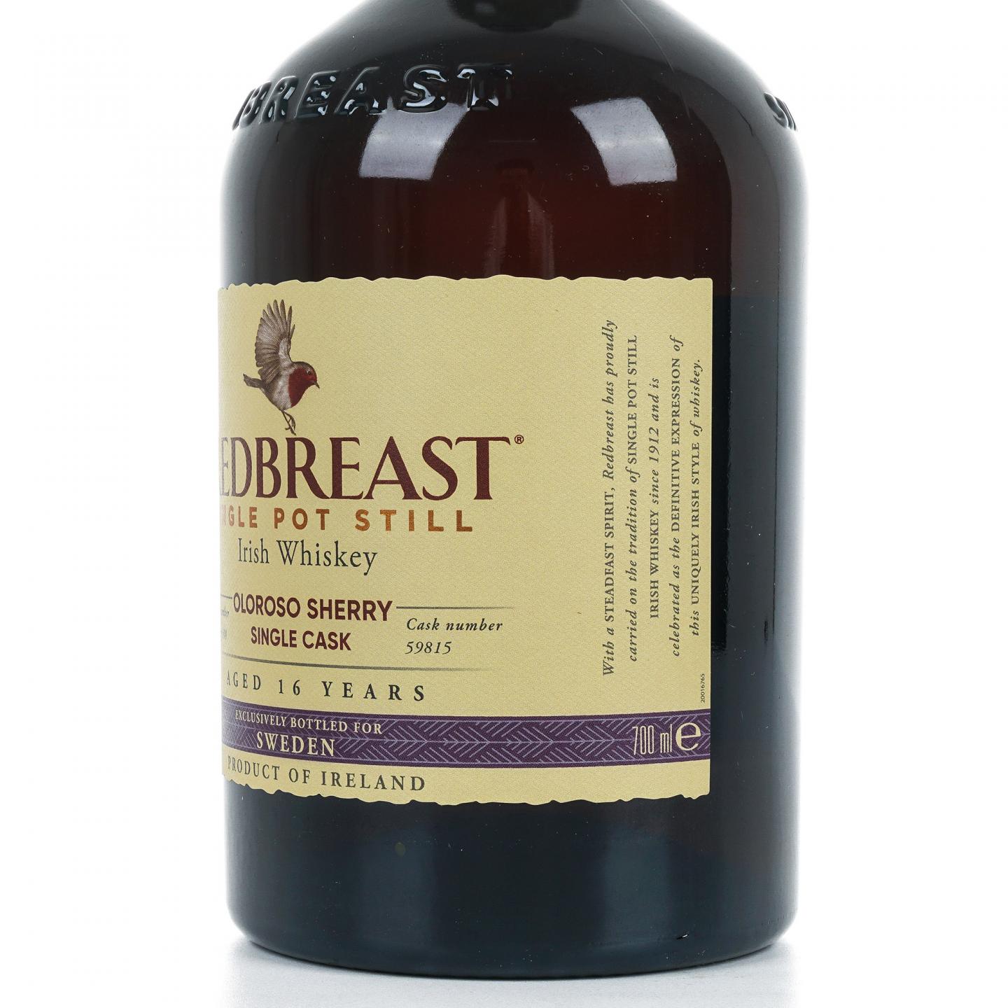 Redbreast 知更鸟 16年 2004 雪莉单桶 单壶威士忌