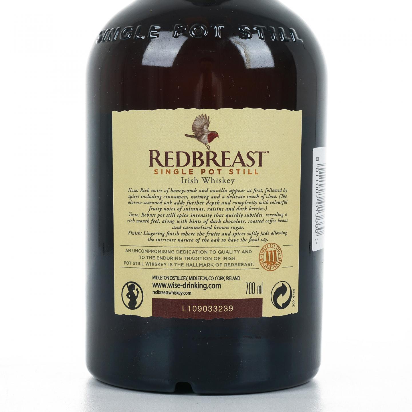 Redbreast 知更鸟 16年 2004 雪莉单桶 单壶威士忌