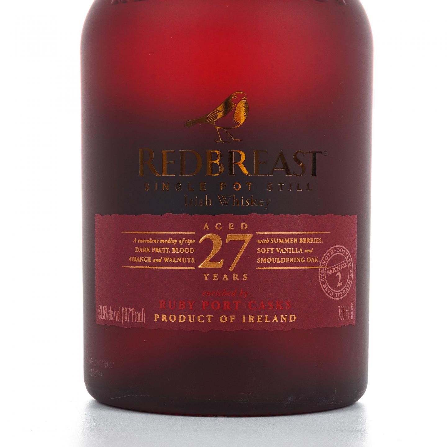 Redbreast 知更鸟 27年 Batch No.2