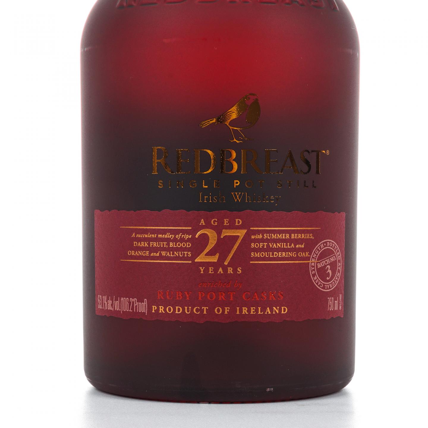 Redbreast 知更鸟 27年 第三版